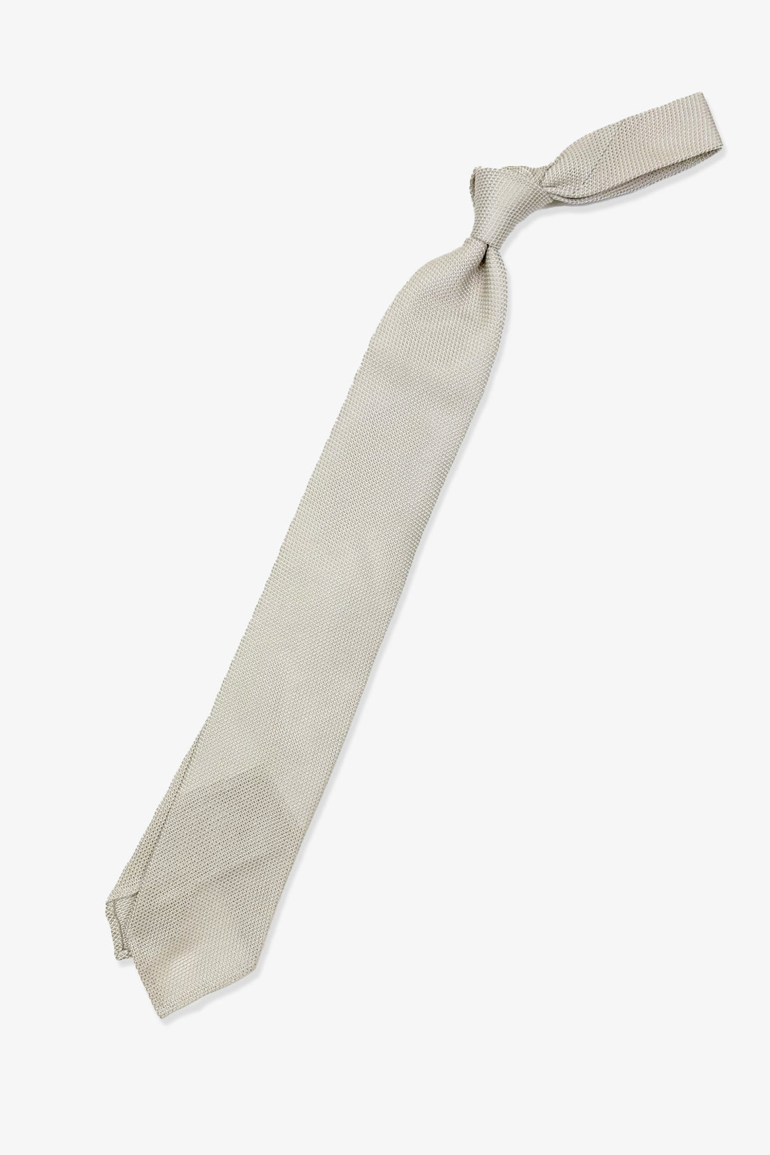 Beige Lightweight Silk Grenadine Tie