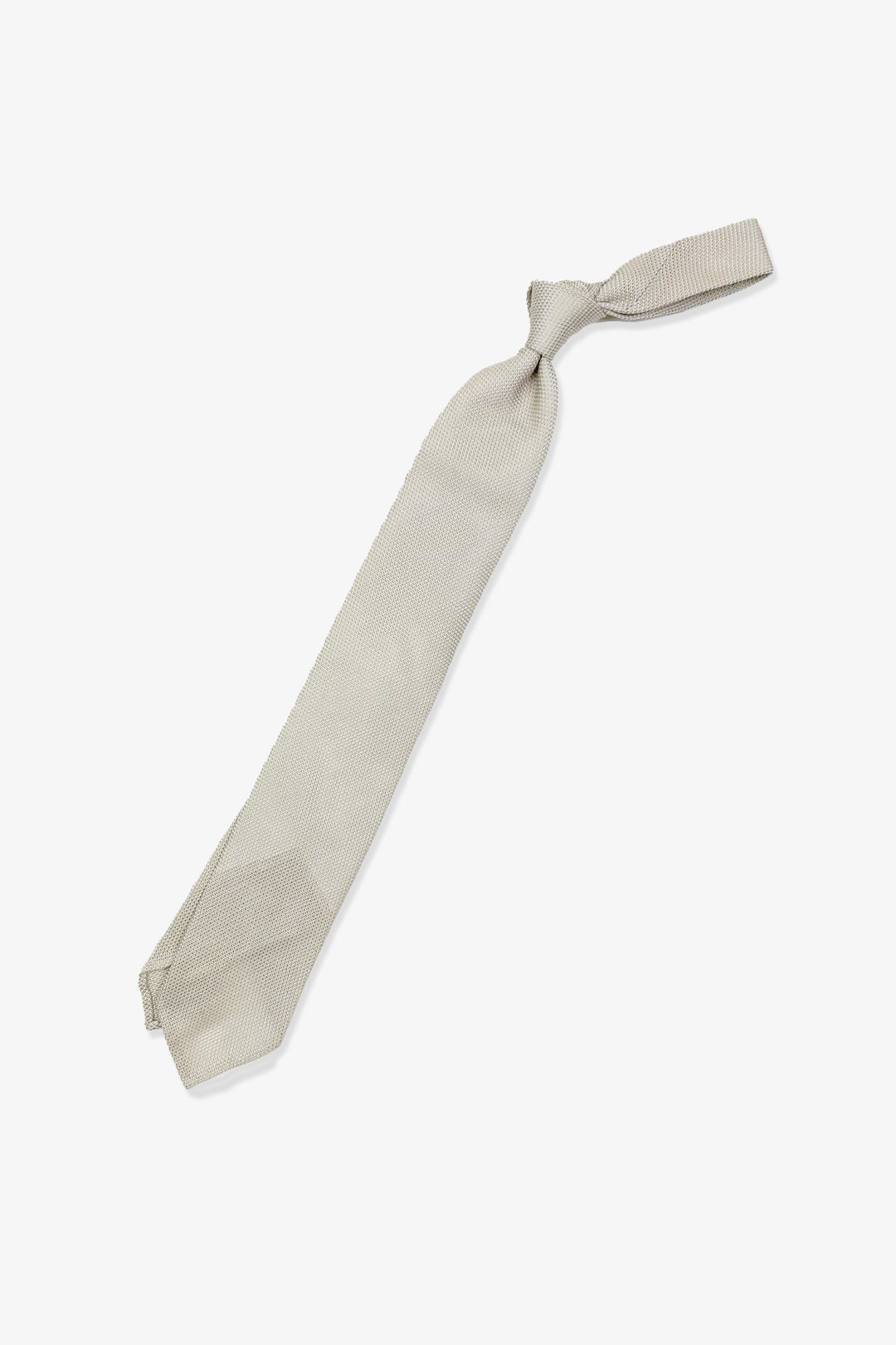 Beige Lightweight Silk Grenadine Tie