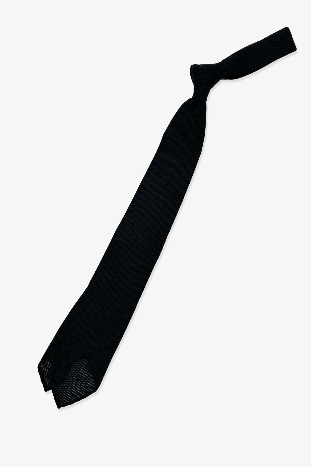 Black Lightweight Silk Grenadine Tie