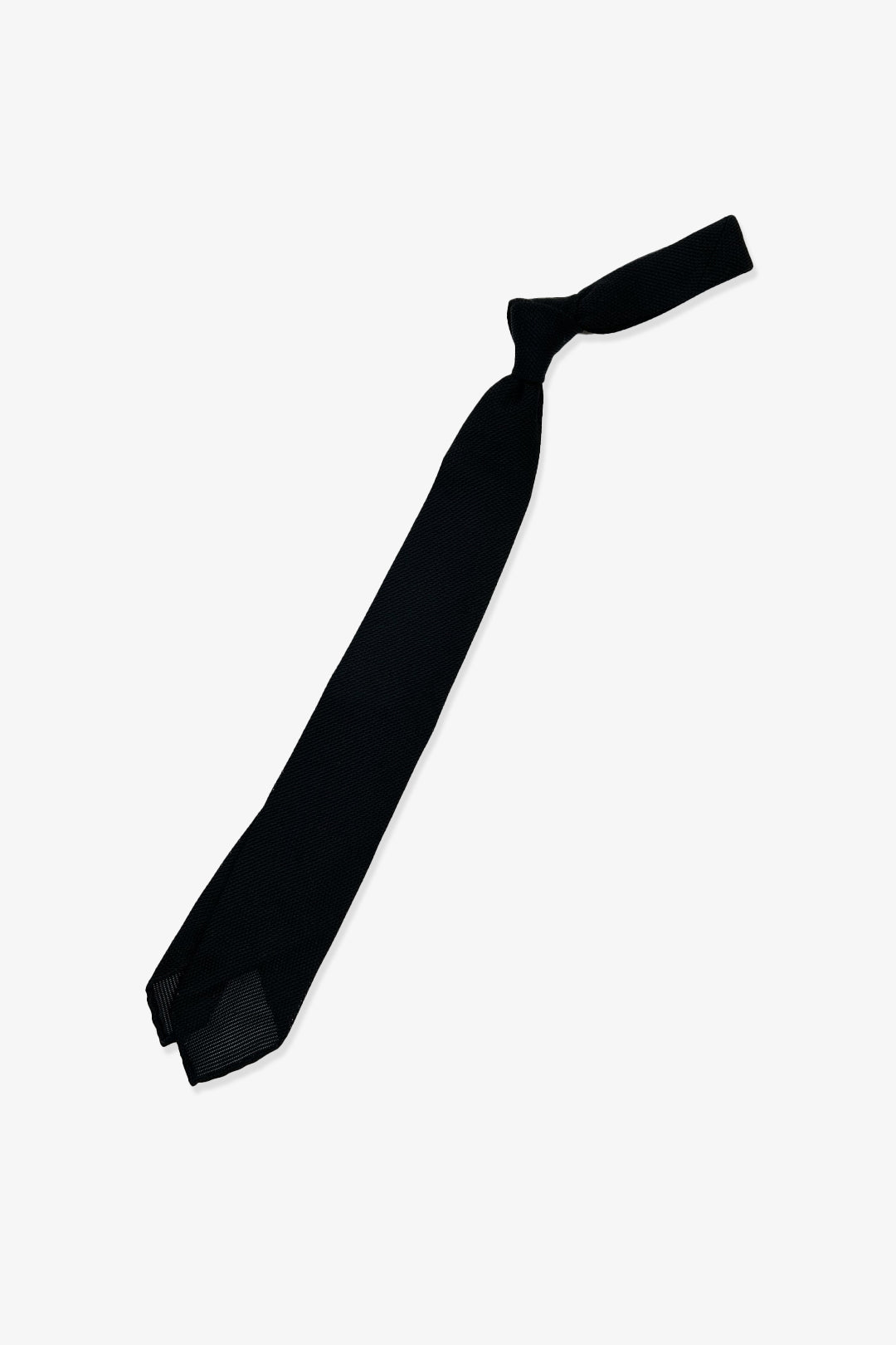 Black Lightweight Silk Grenadine Tie