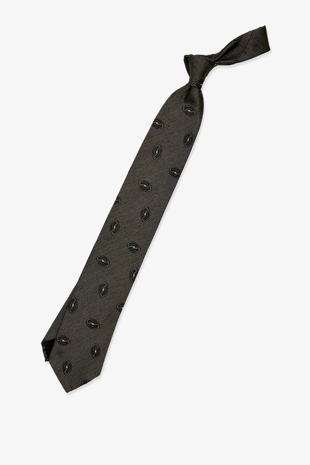Bronze Brown Pattern Vintage Silk Tie