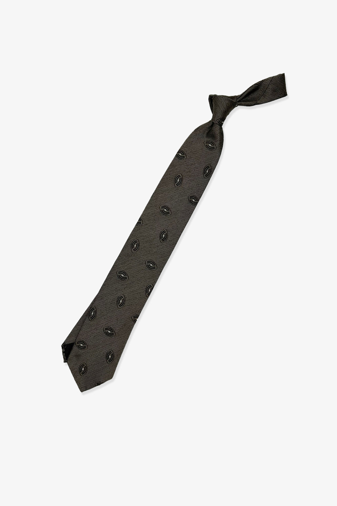 Bronze Brown Pattern Vintage Silk Tie