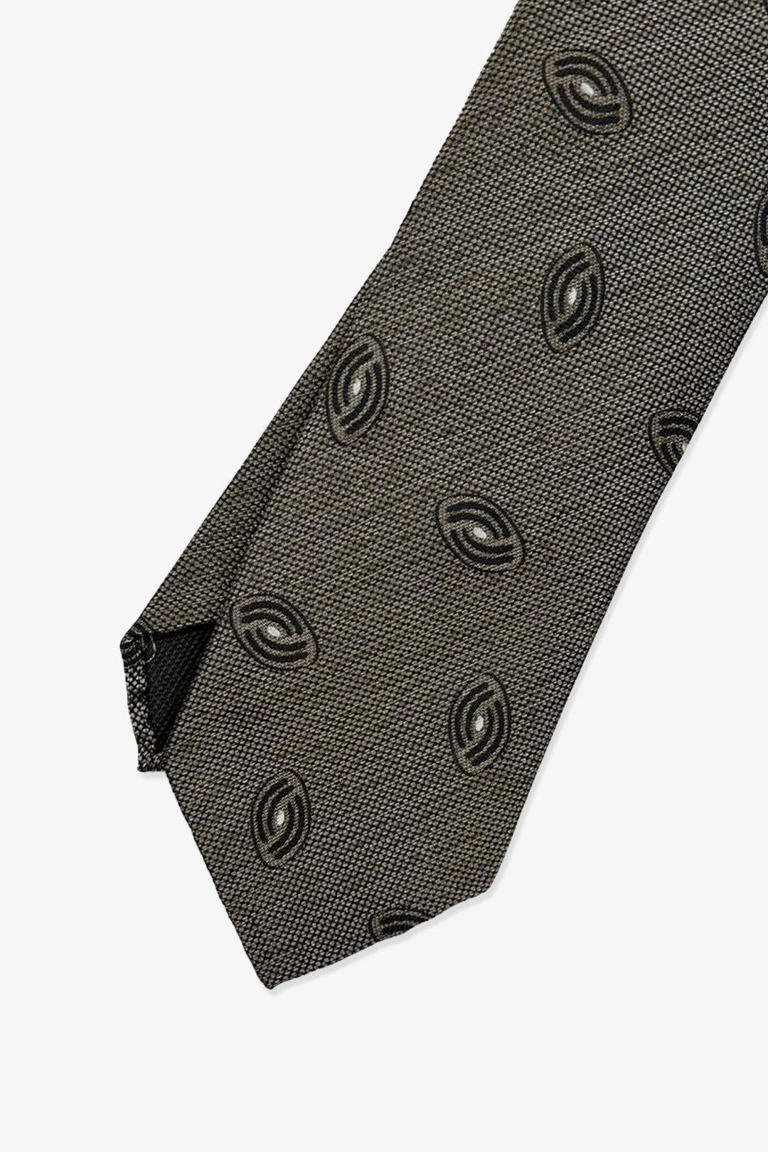 Bronze Brown Pattern Vintage Silk Tie
