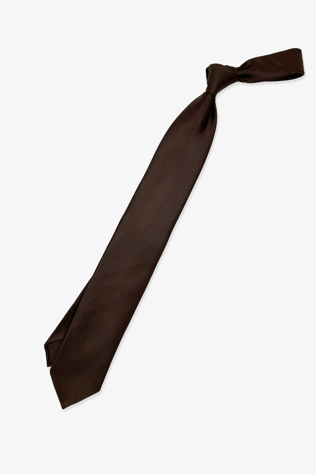 Brown Woven Silk Jacquard Tie