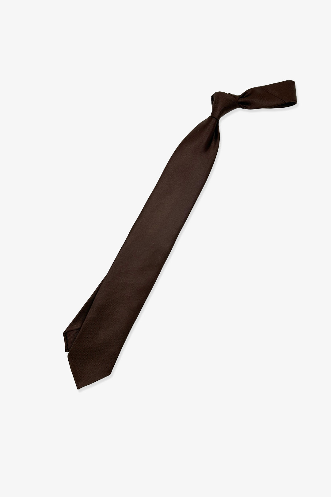 Brown Woven Silk Jacquard Tie