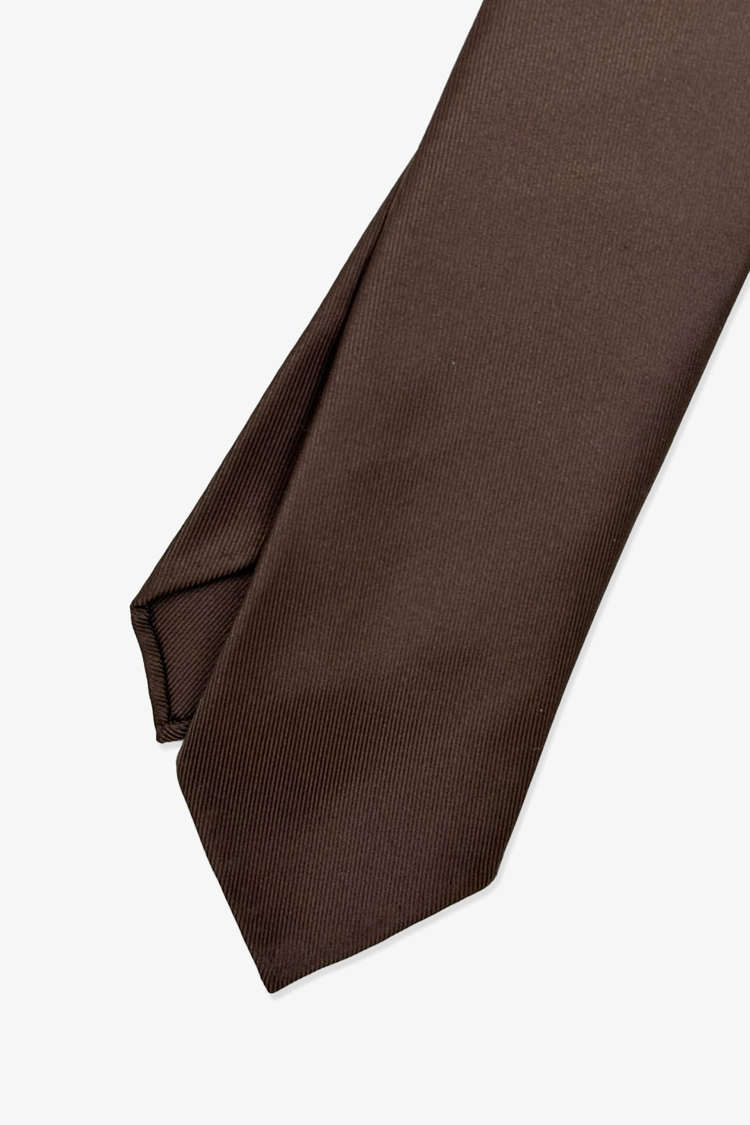 Brown Woven Silk Jacquard Tie