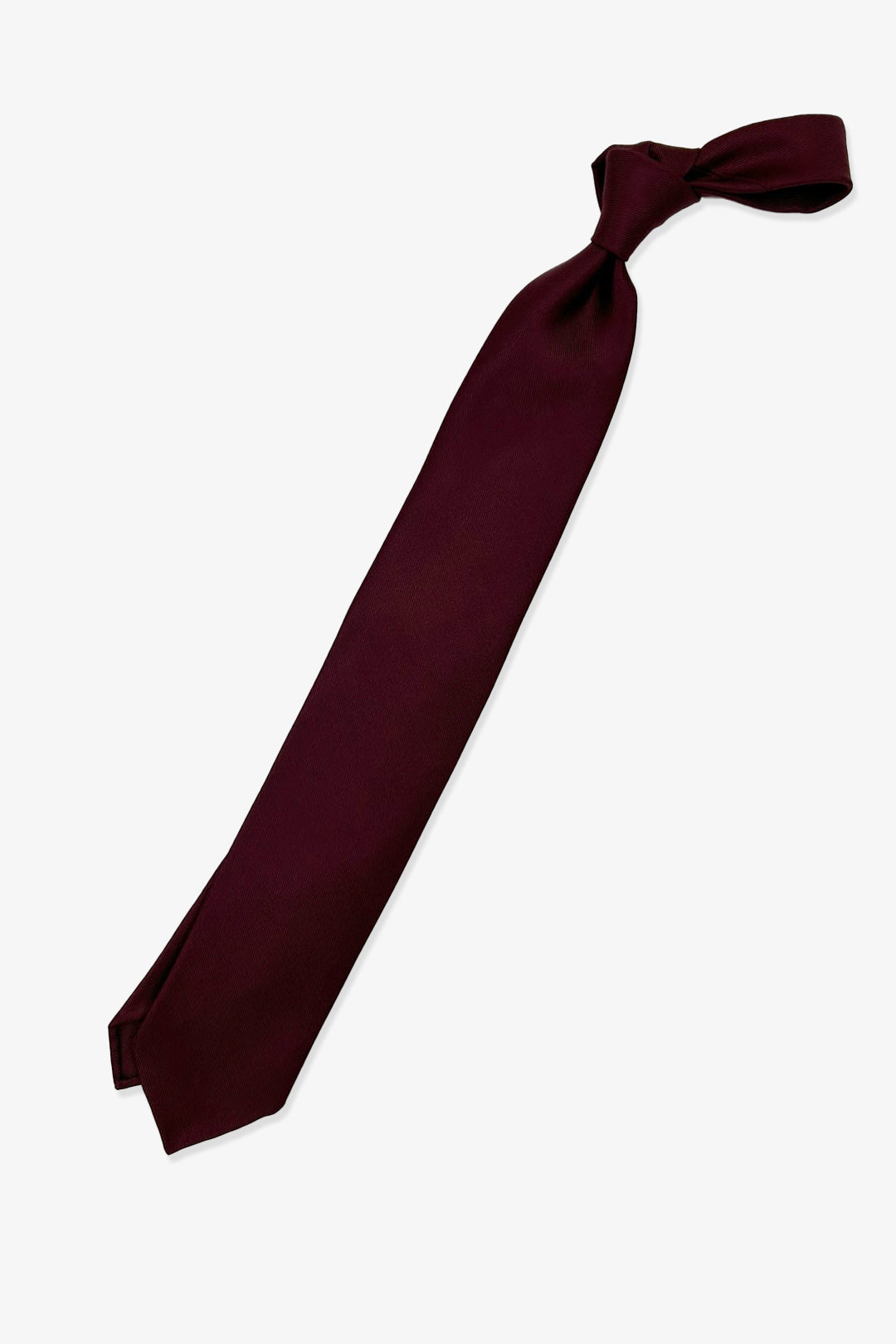 Burgundy Woven Silk Jacquard Tie