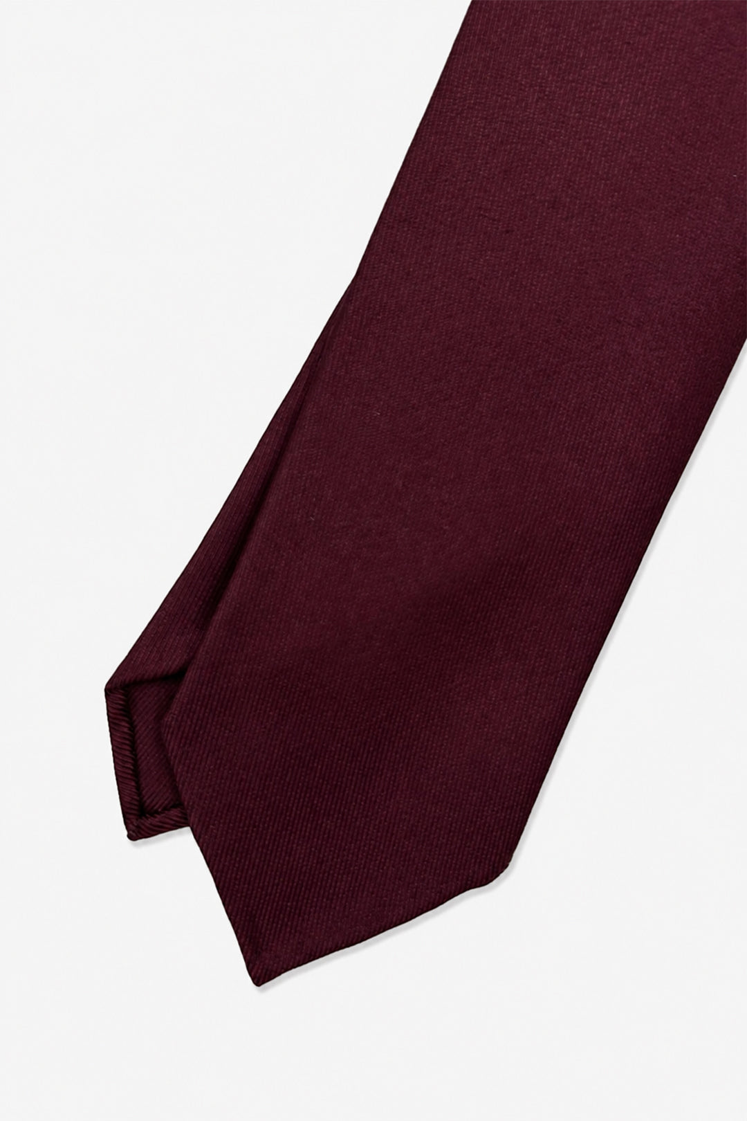 Burgundy Woven Silk Jacquard Tie