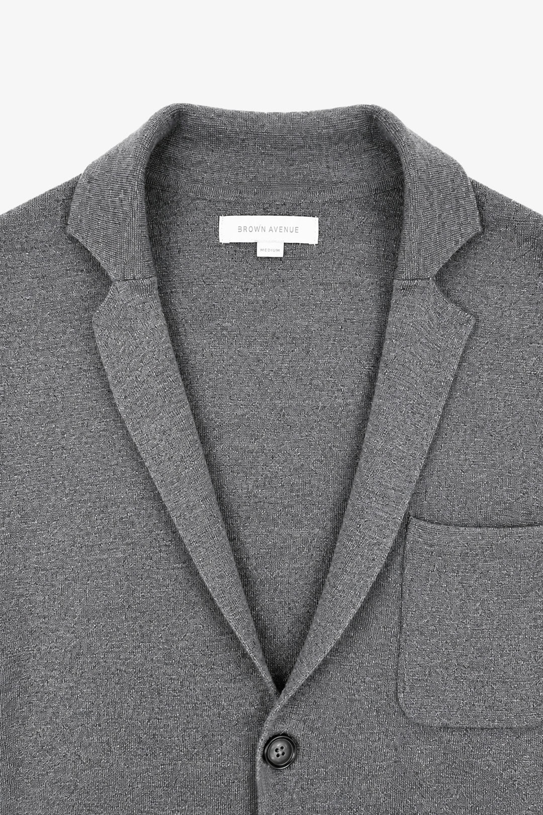Grey Merino Knitted Riviera Blazer