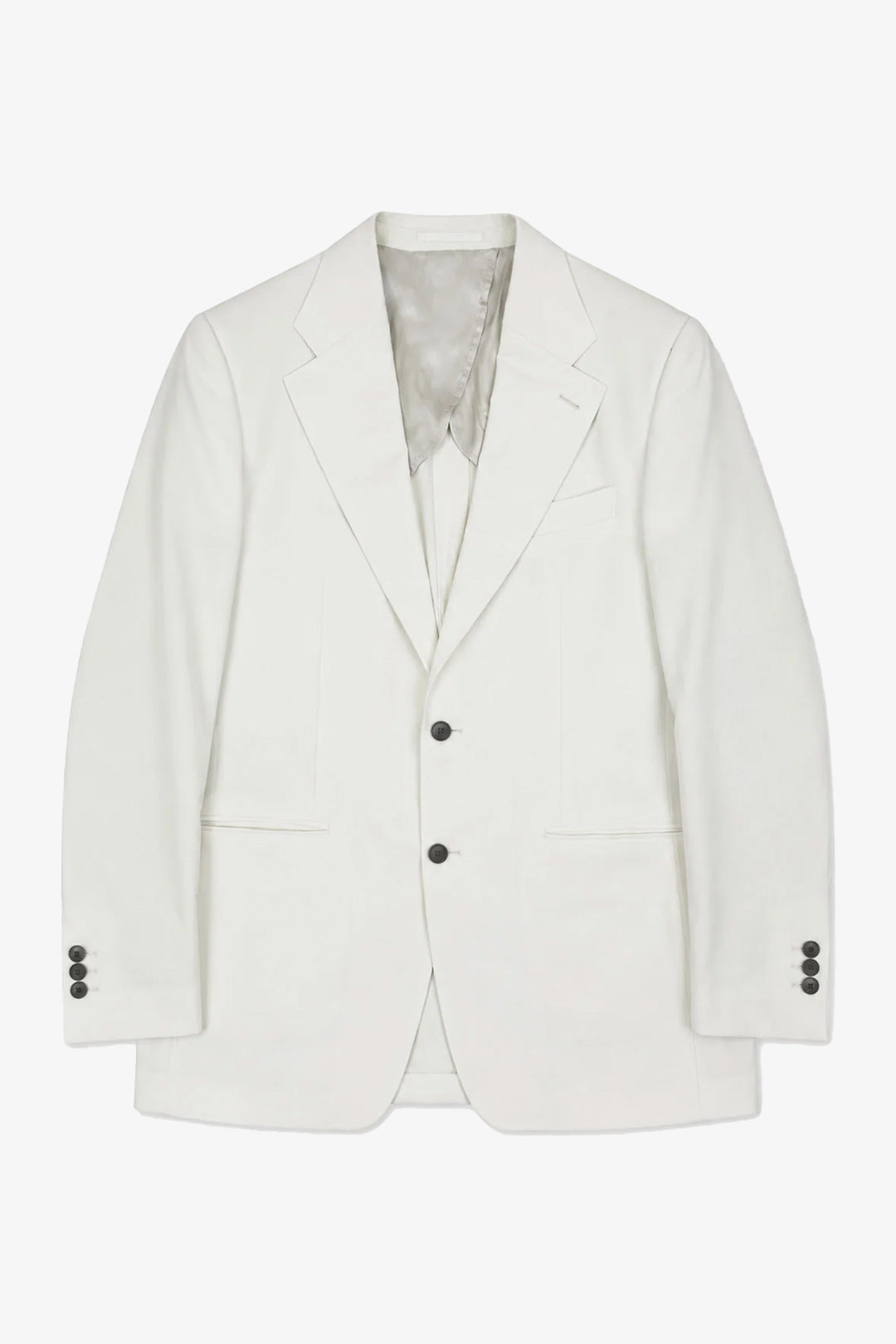 Made-to-order Cream White Wool Gabardine Suit Jacket