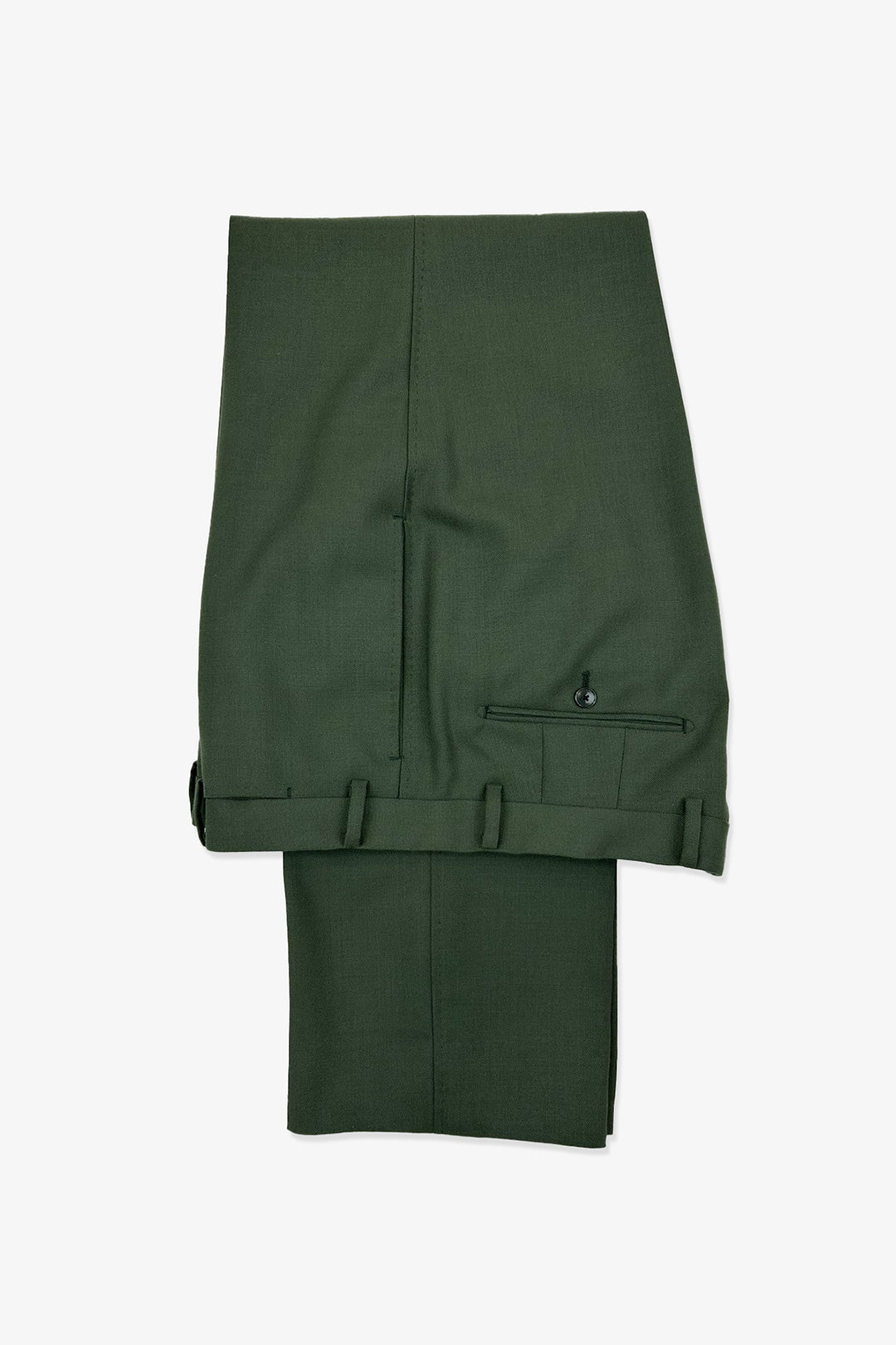 Made-to-order Lovat Green Tropical Wool Suit Trouser