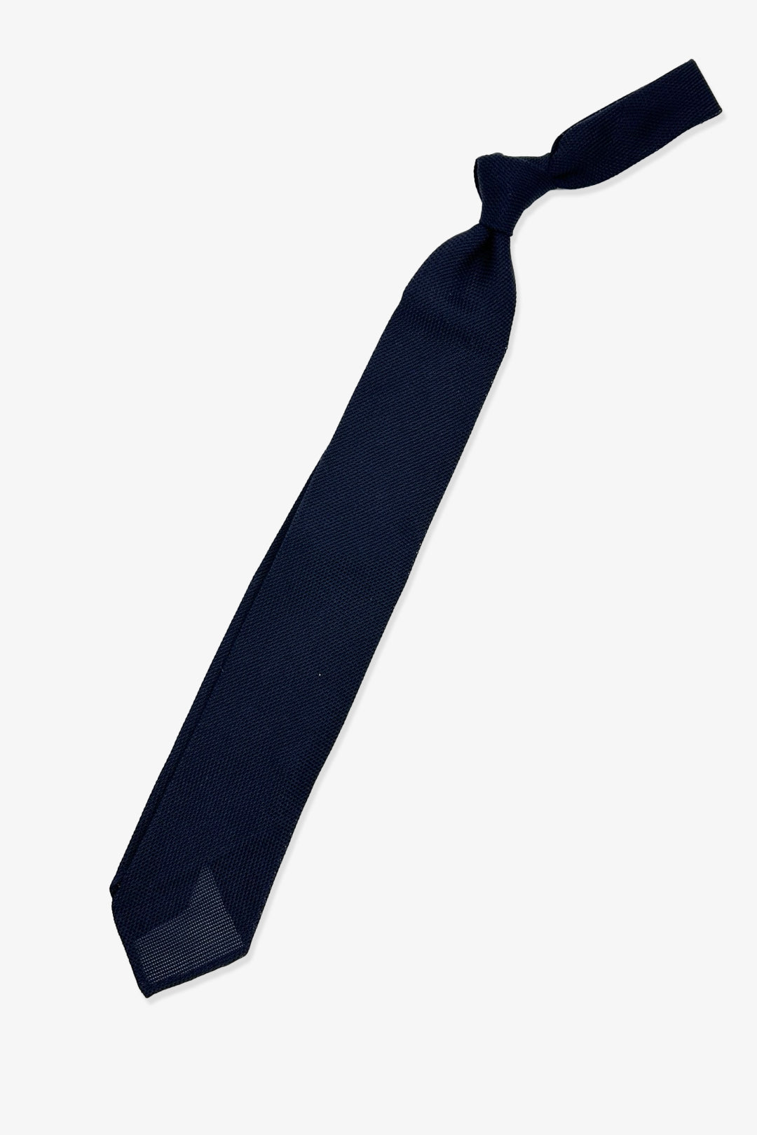 Navy Lightweight Silk Grenadine Tie