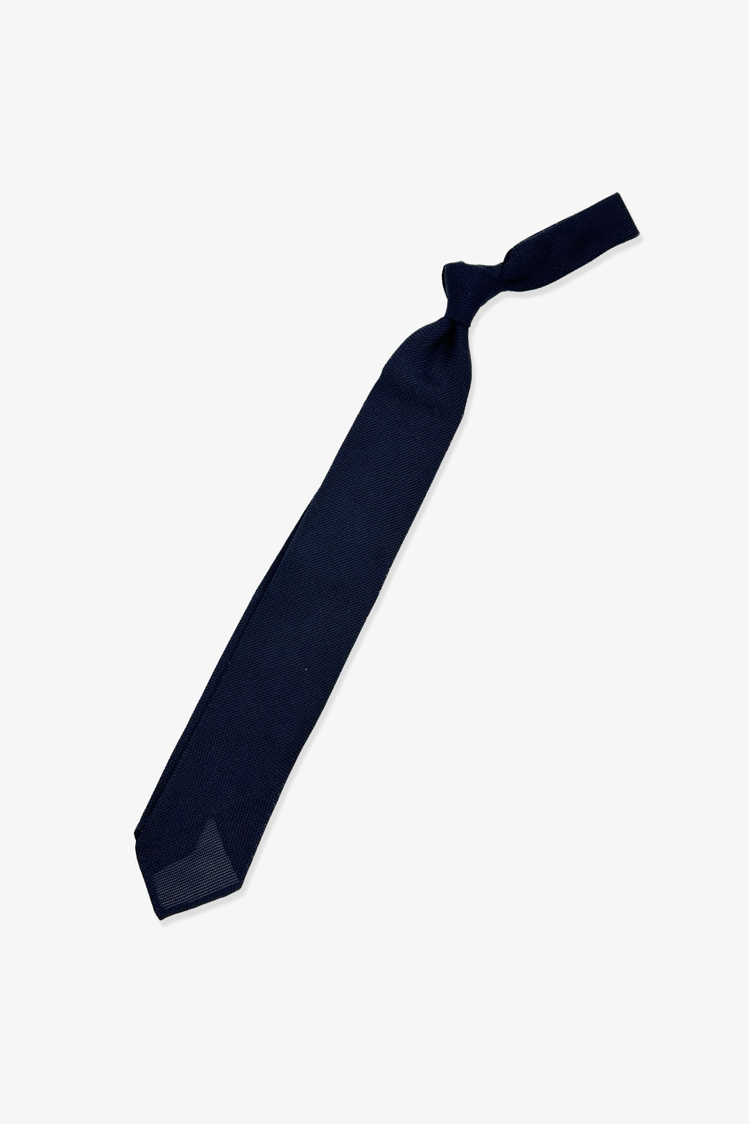 Navy Lightweight Silk Grenadine Tie