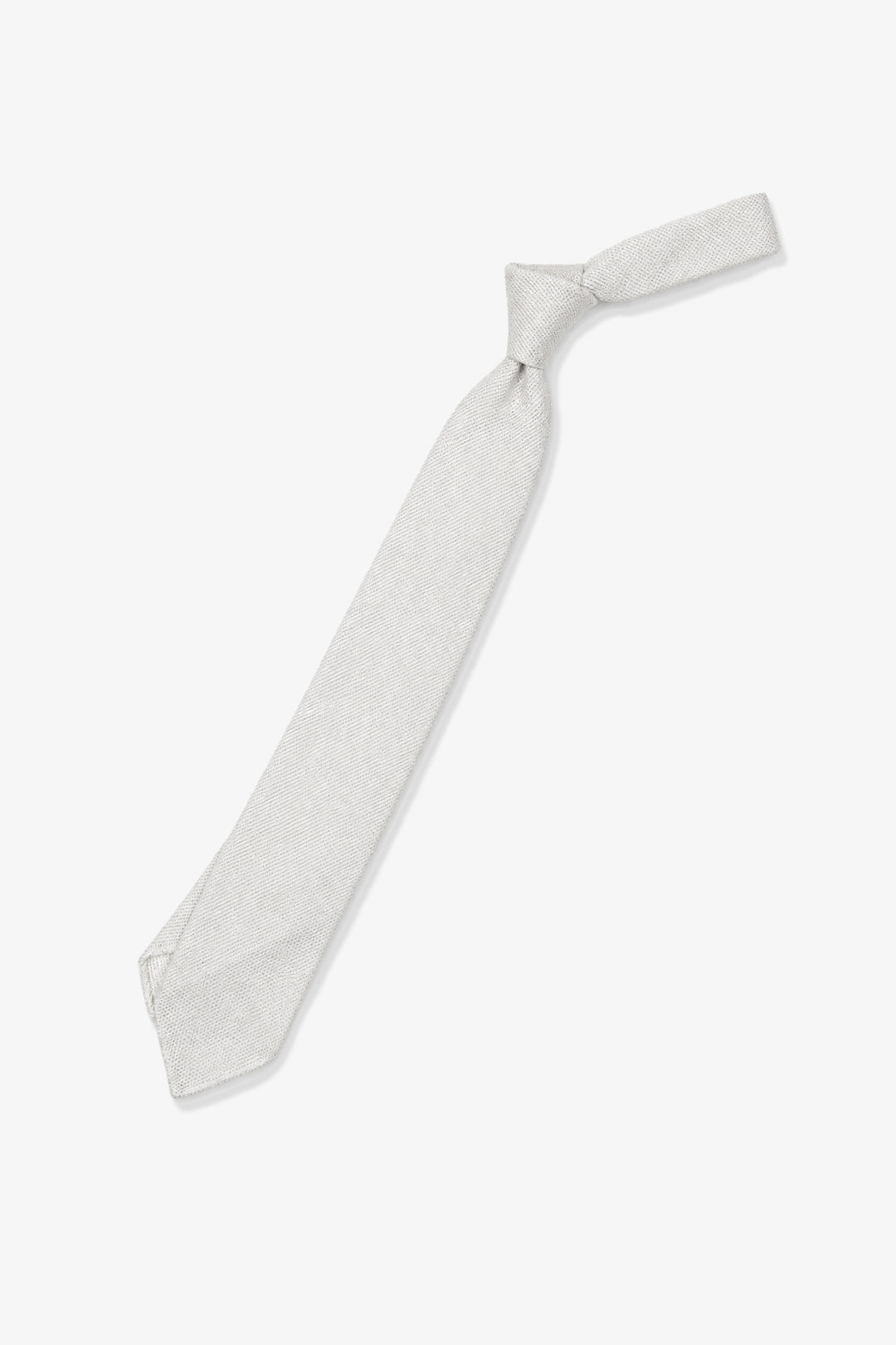 Off-white Lightweight Silk Grenadine Tie