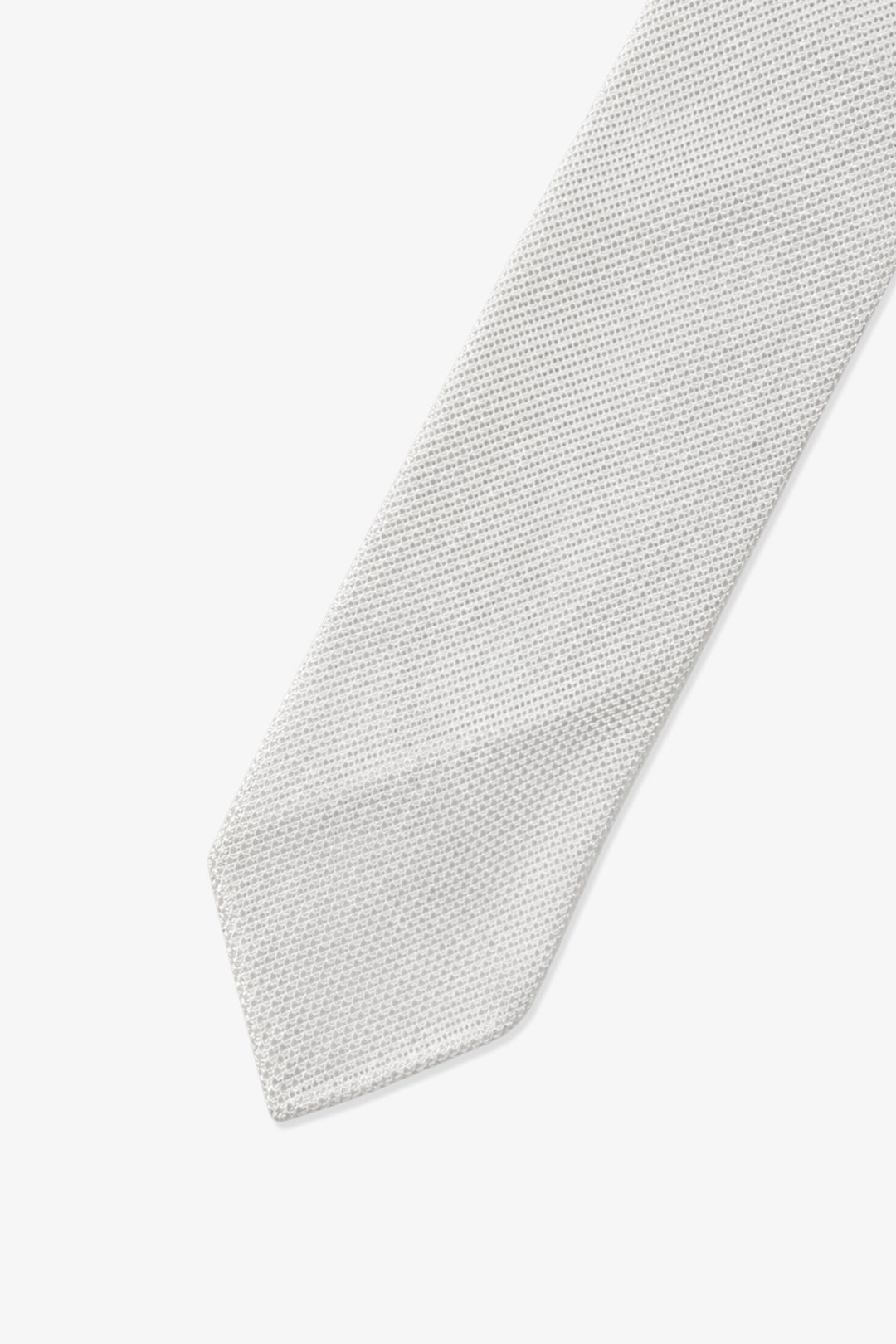 Off-white Lightweight Silk Grenadine Tie