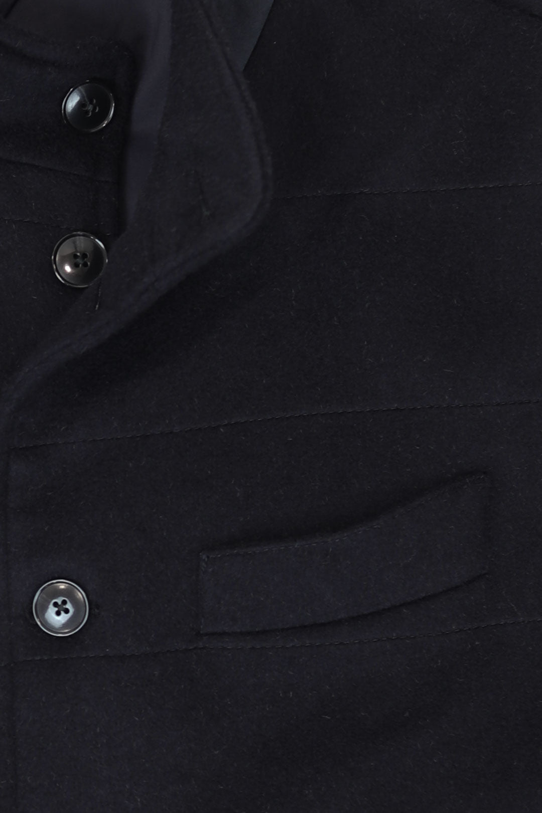 Navy Loro Piana Baby Camel Hair Quilted Vest