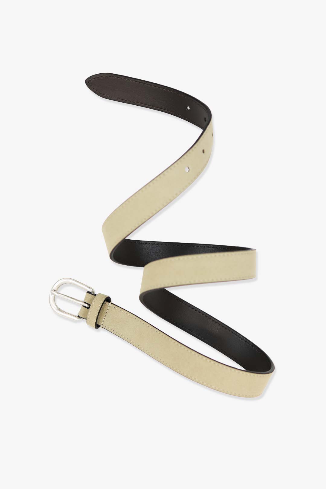 Beige Suede Small Belt