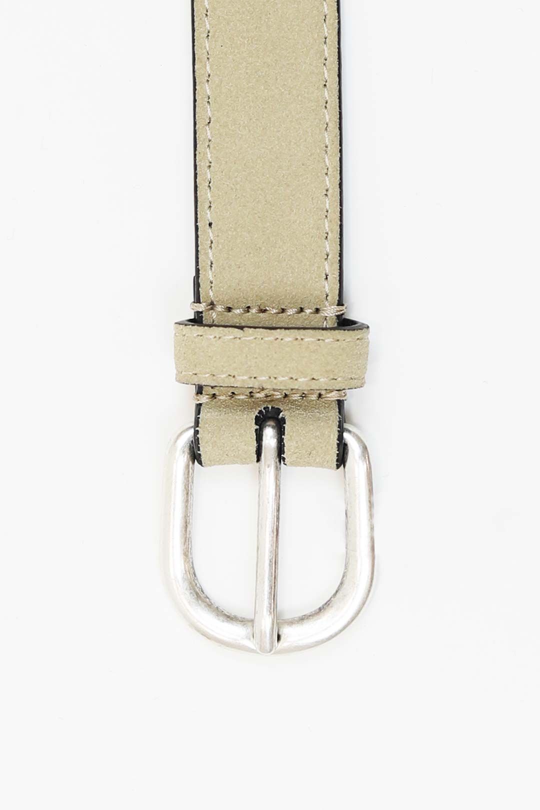 Beige Suede Small Belt