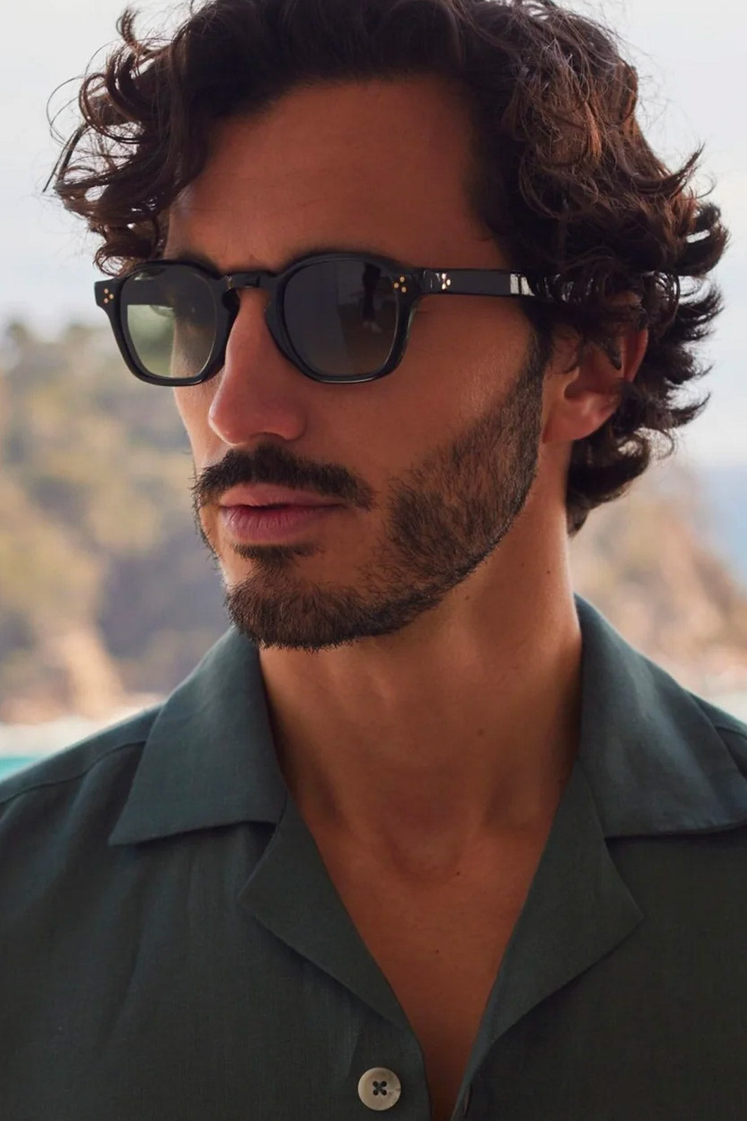 Black Handmade Riviera Sunglasses