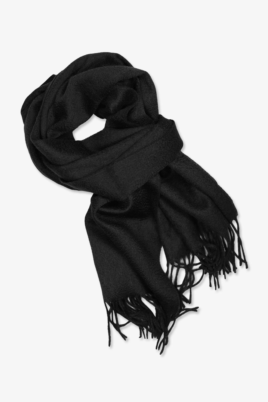 Black Pure Cashmere Scarf