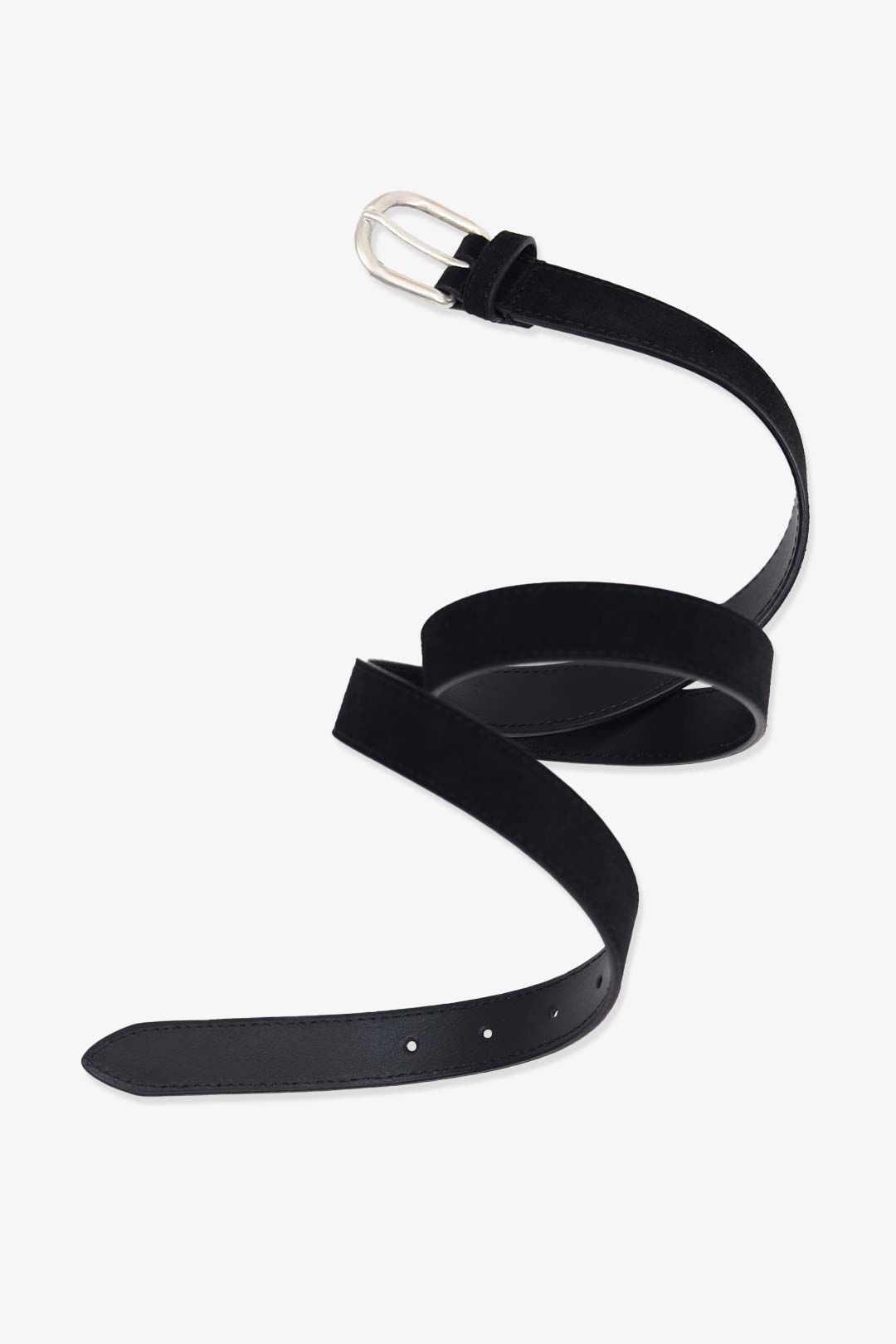 Black Suede Small Belt