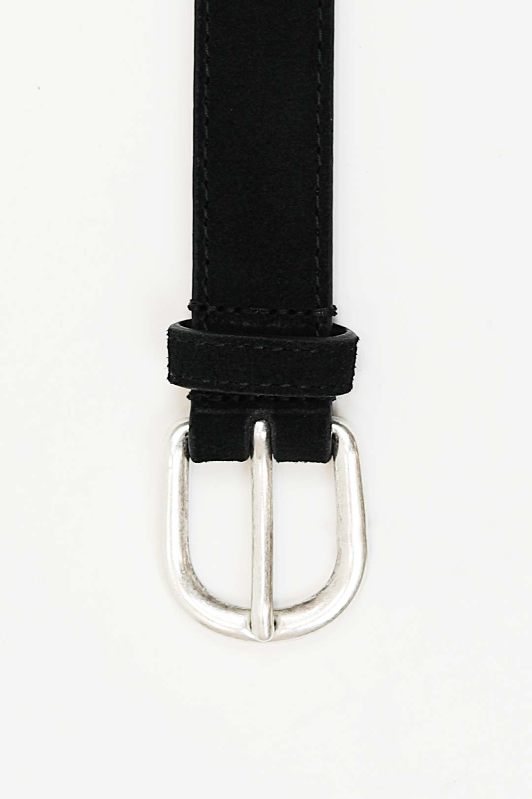 Black Suede Small Belt
