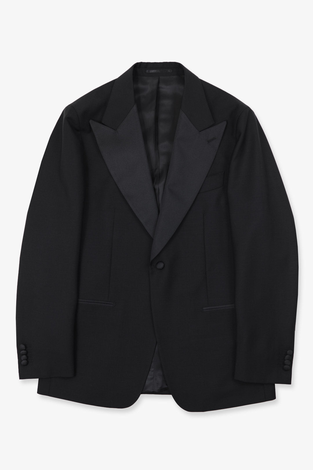 Black Tropical Wool Mohair Tuxedo
