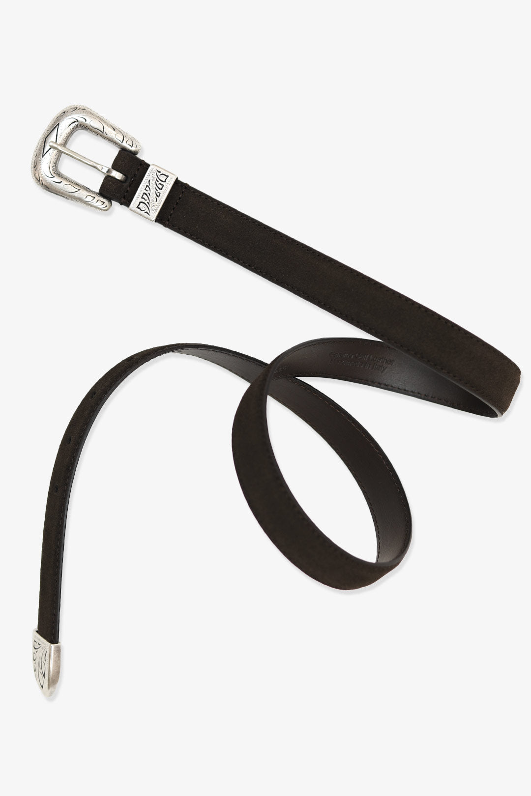 Brown Suede Western Belt