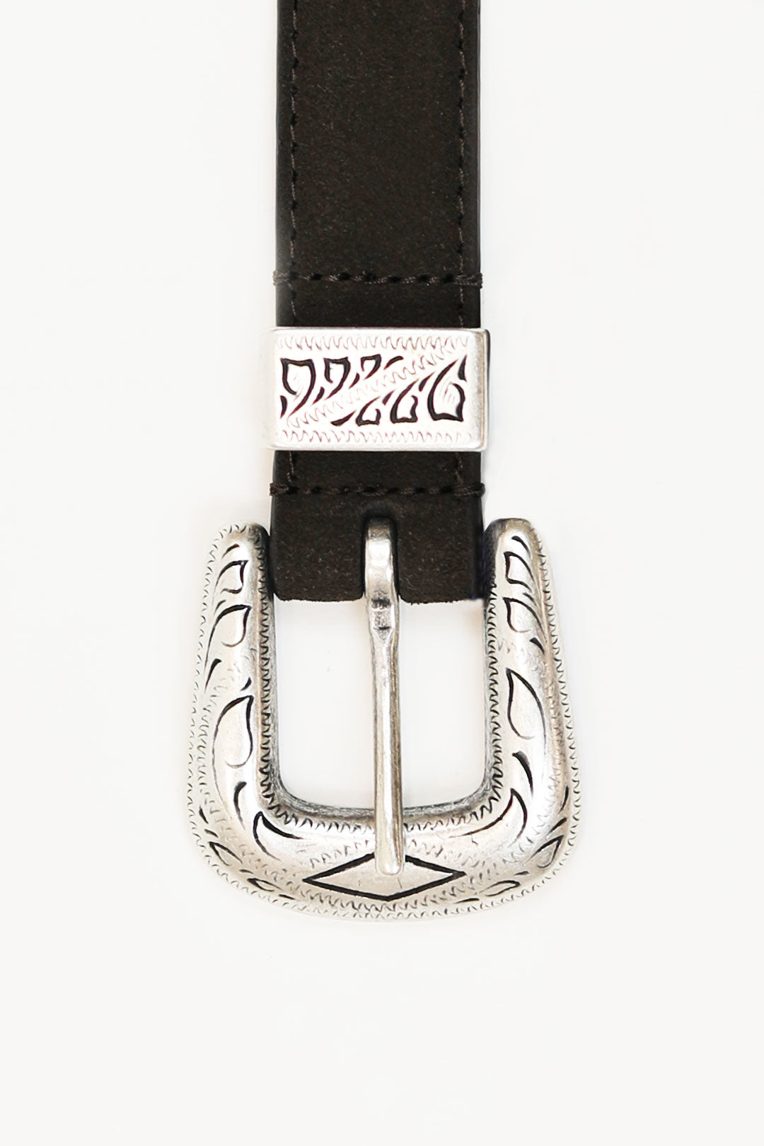 Brown Suede Western Belt