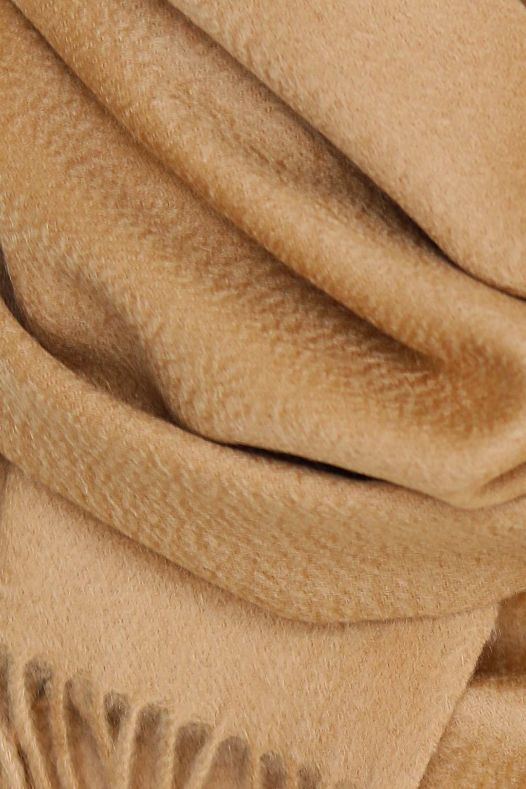 Camel Pure Cashmere Scarf