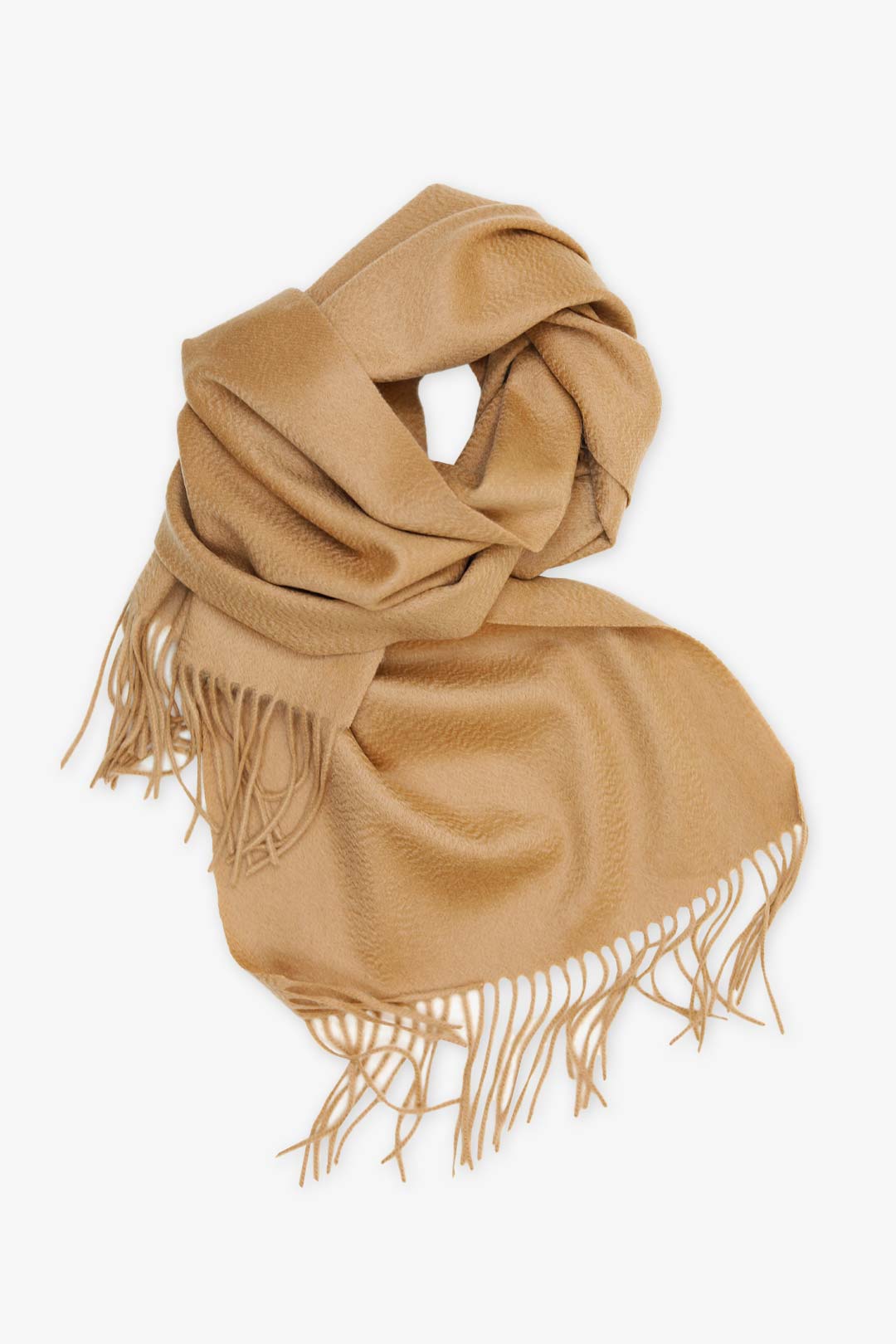 Camel Pure Cashmere Scarf