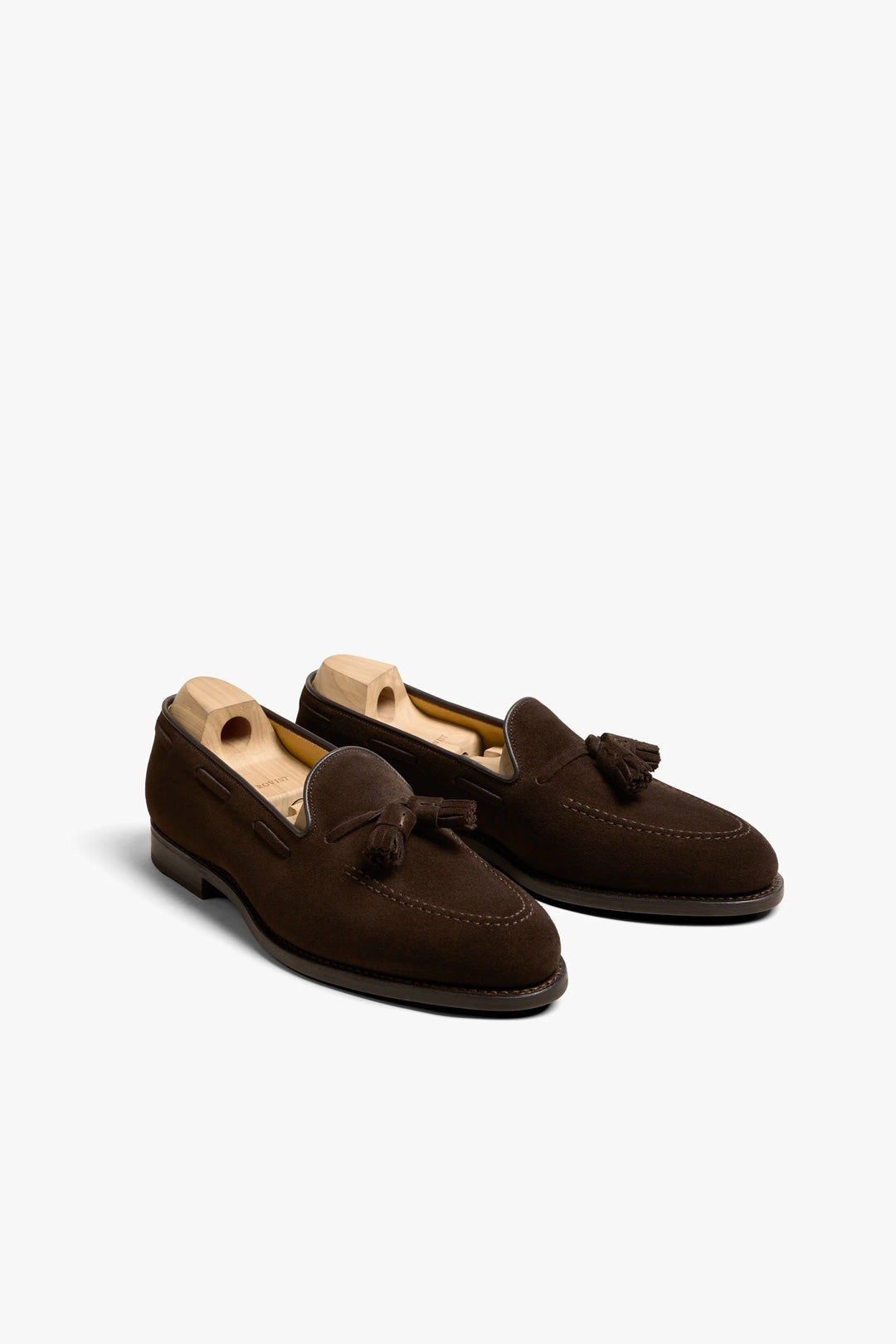 Dark Brown Suede Tassel Loafer