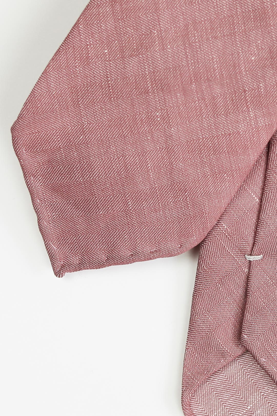Dusty Pink Lightweight Wool Linen Tie
