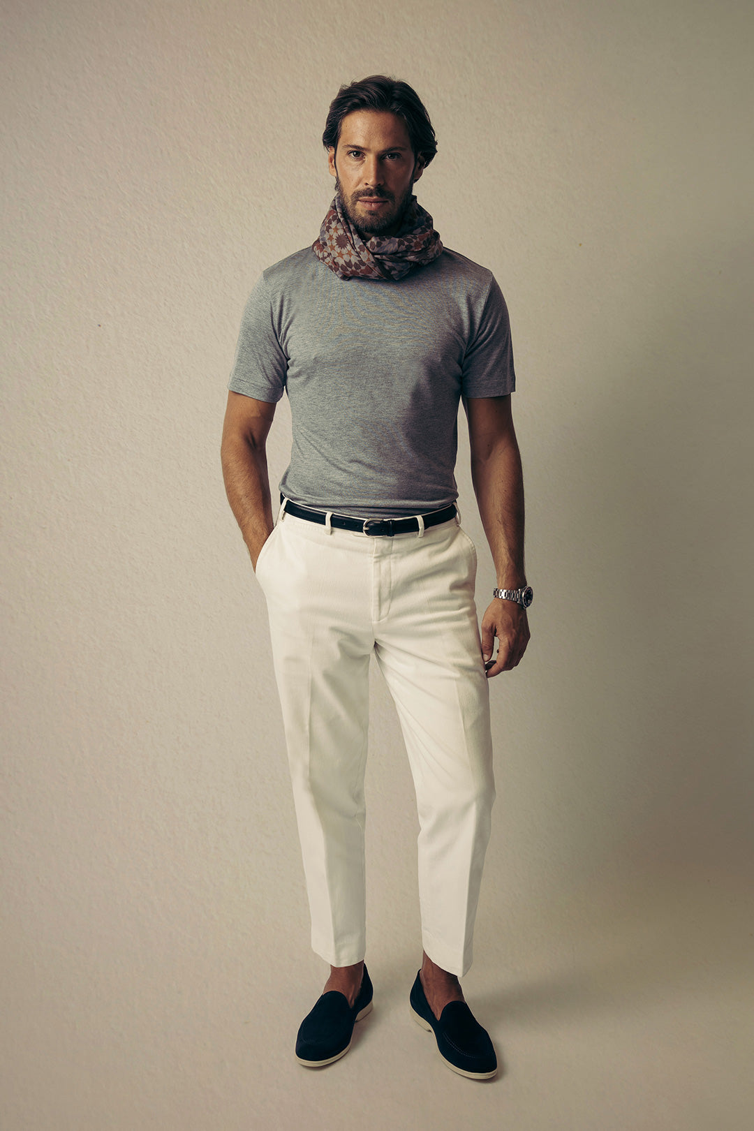 Grey Lyocell Soft T-Shirt