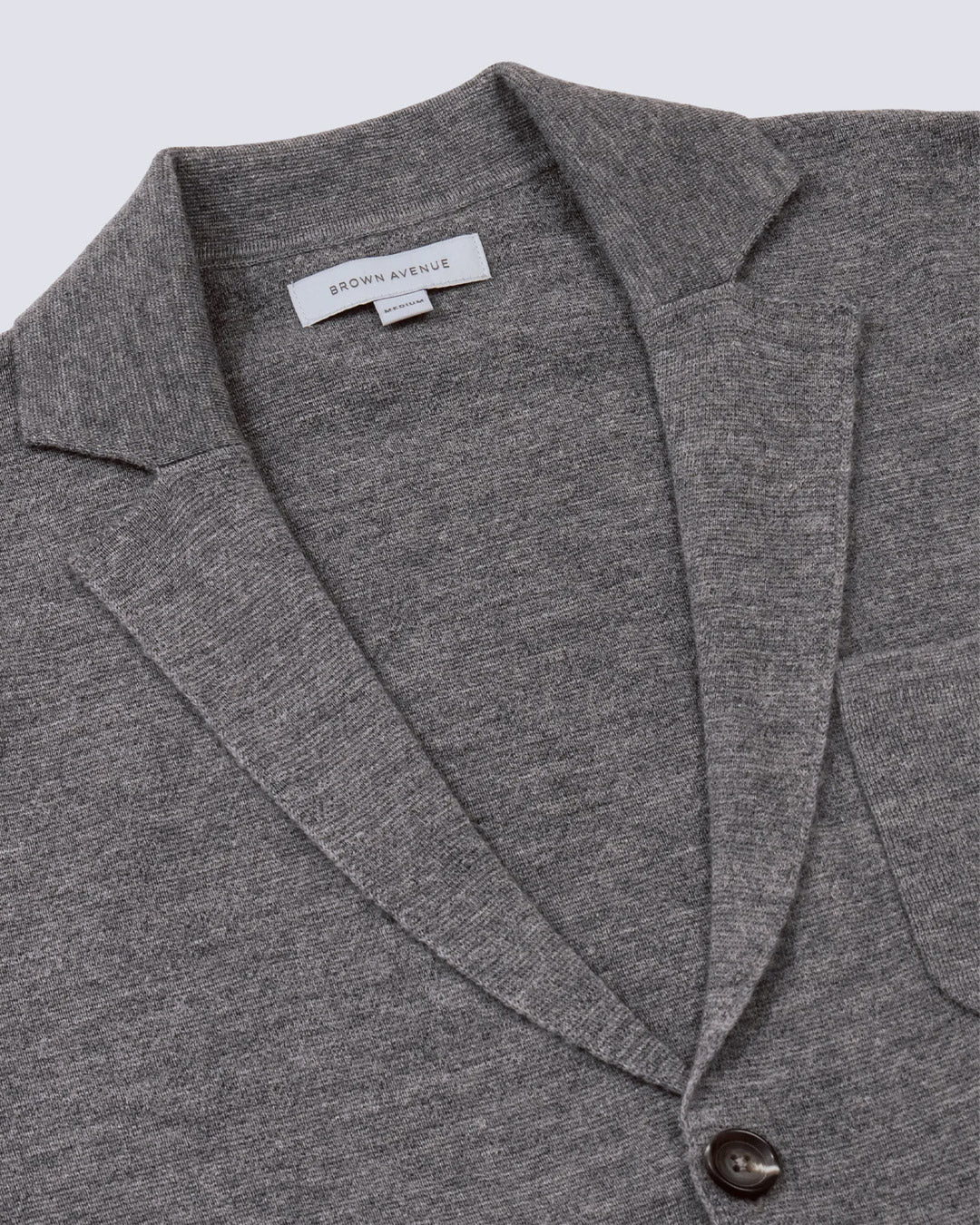 Grey Merino Knitted Riviera Blazer