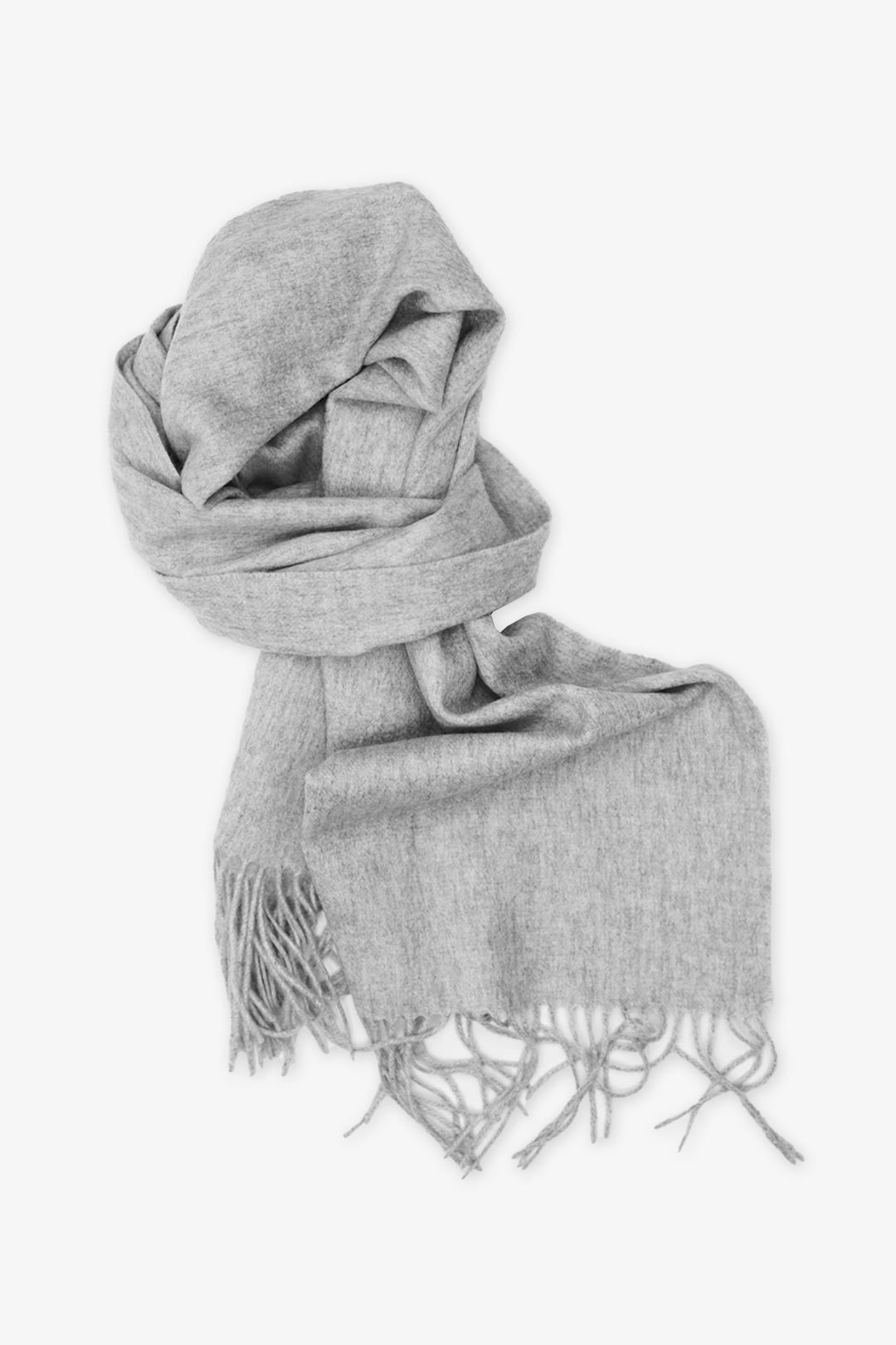 Grey Pure Cashmere Scarf