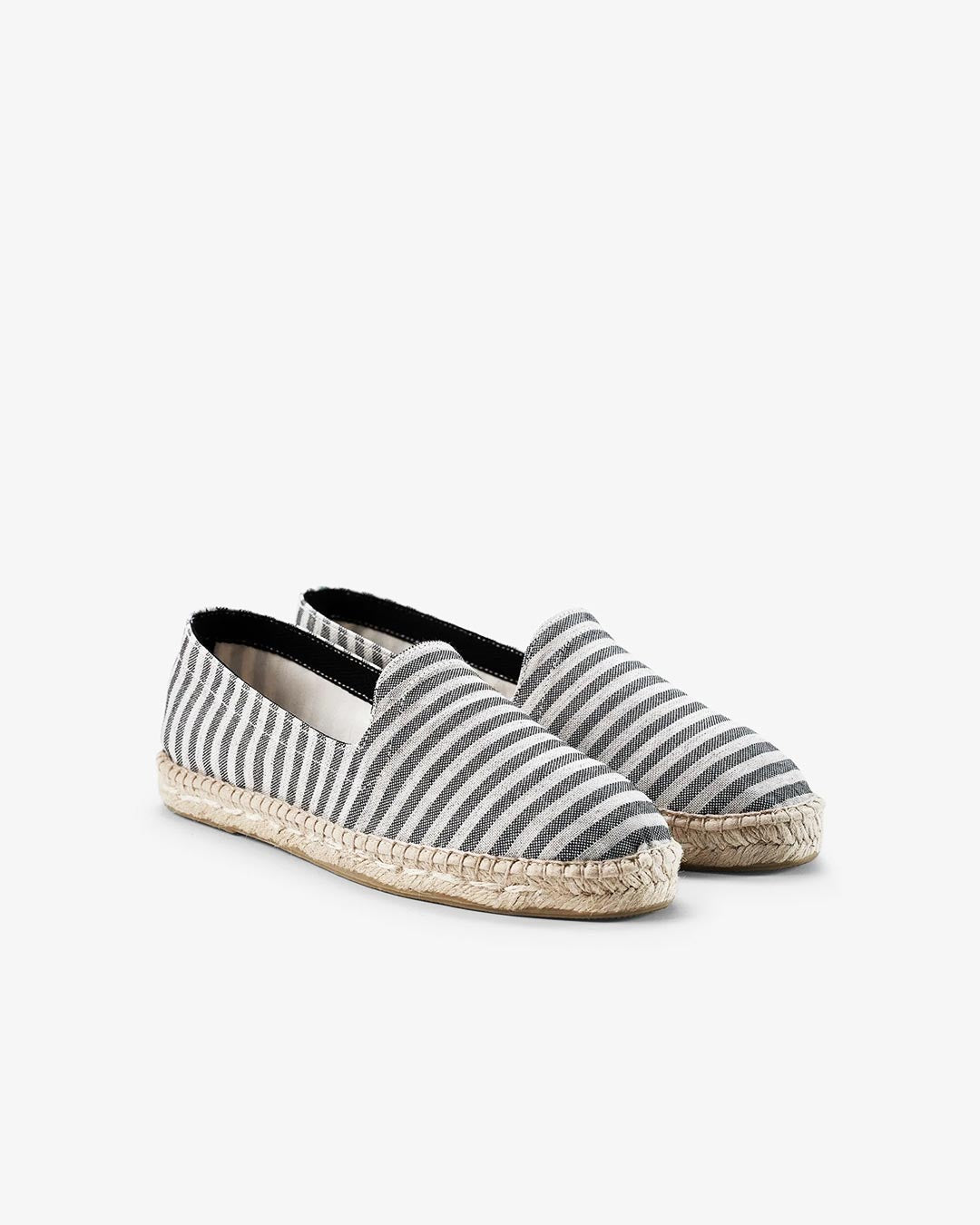 Grey Stripe Seaqual Espadrilles