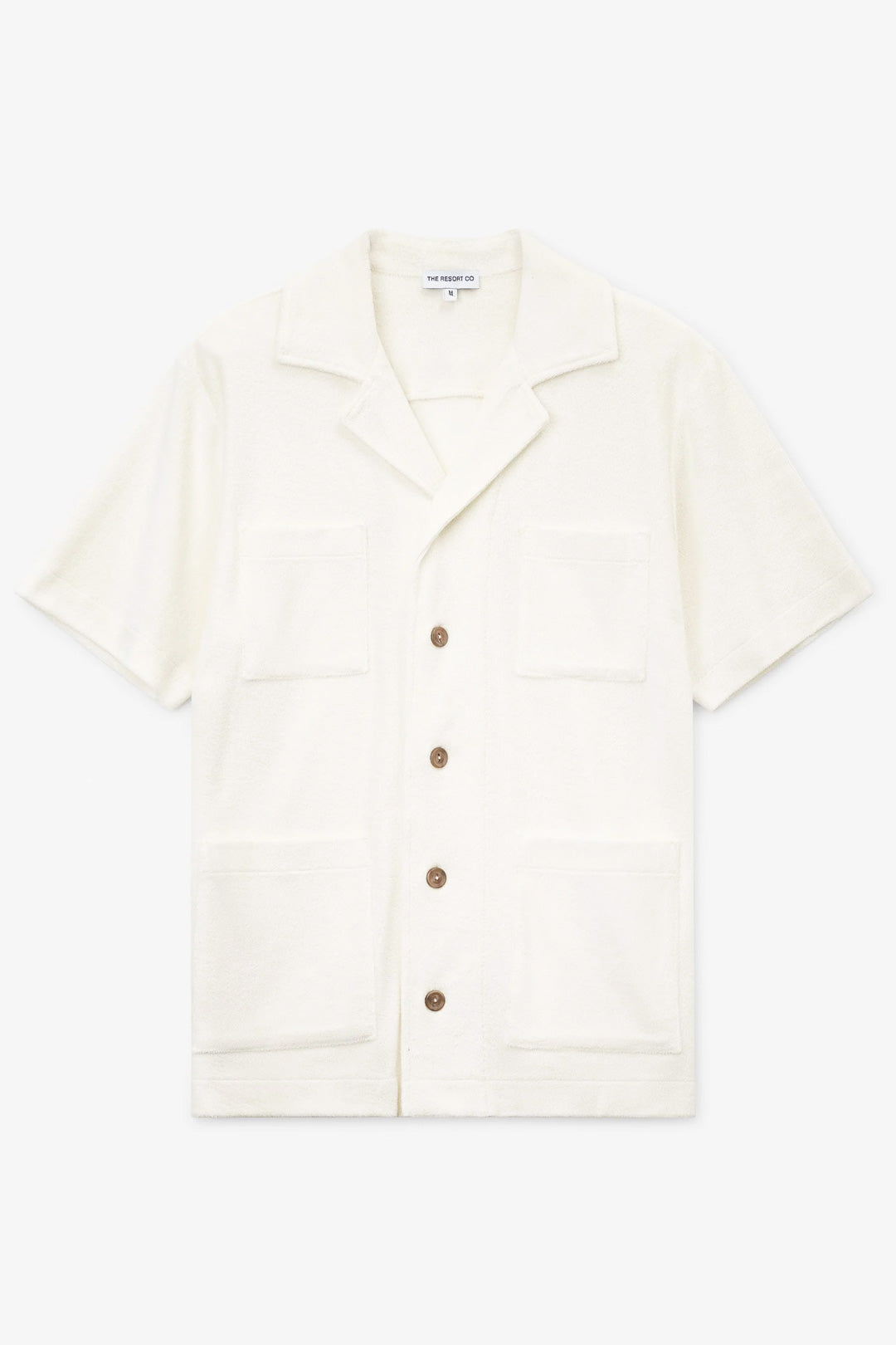 Ivory Terry Towelling Pocket Shirt