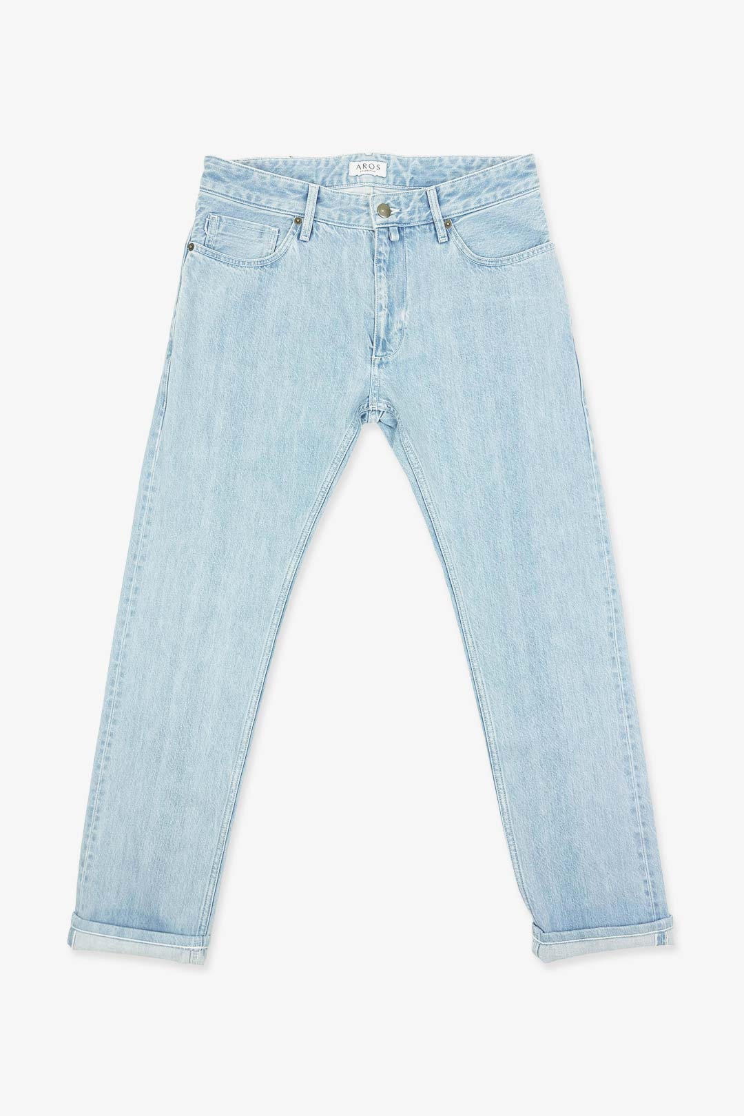 Light Blue Slim Fit Selvedge Denim Jeans