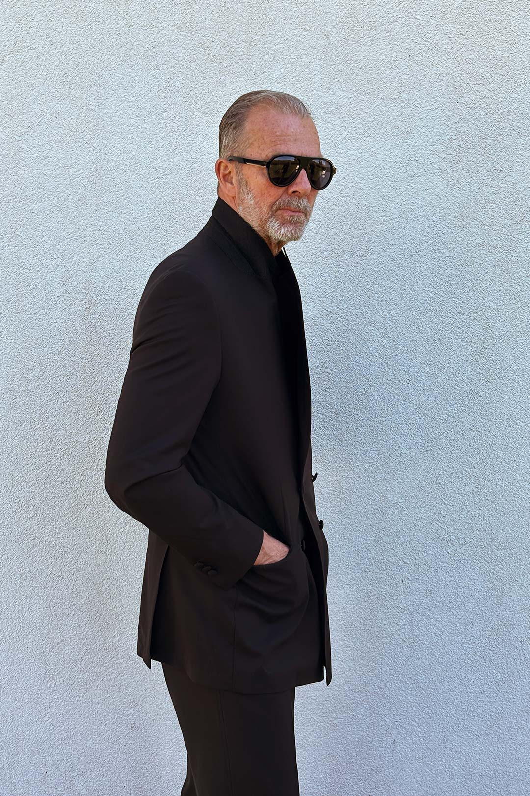 Made-to-order Black Featherlight Wool Evening Suit