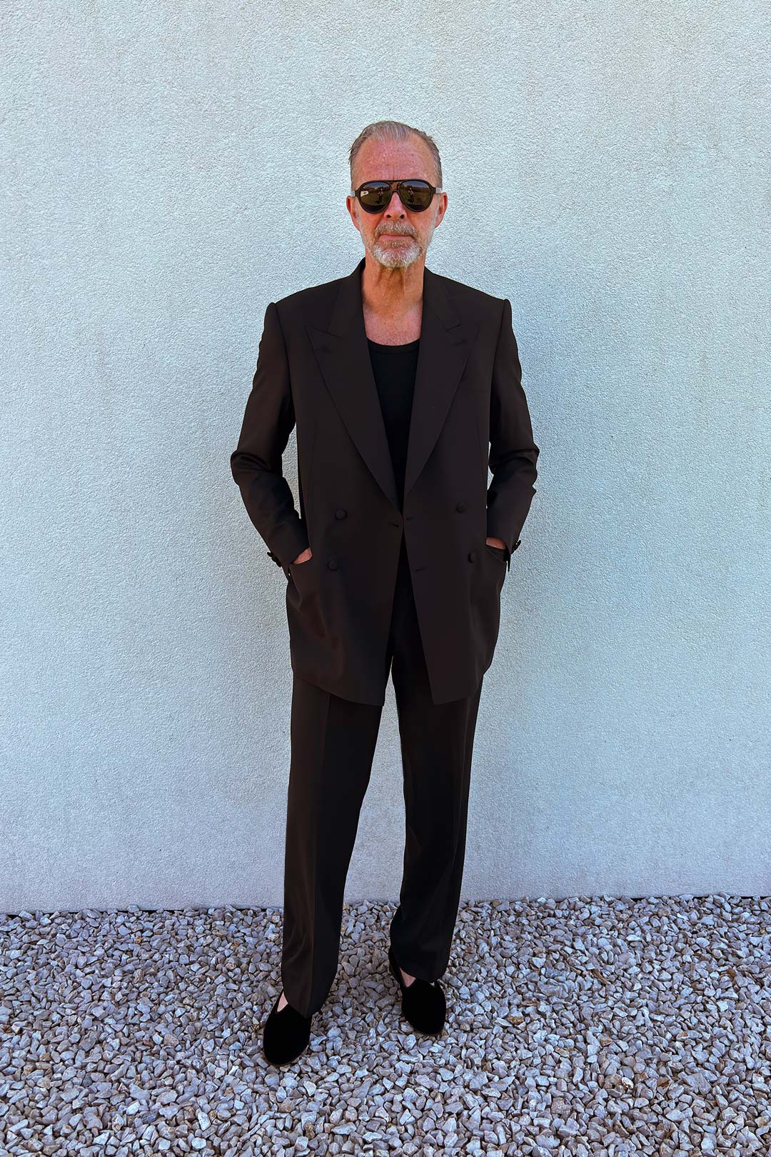 Made-to-order Black Featherlight Wool Evening Suit Trouser