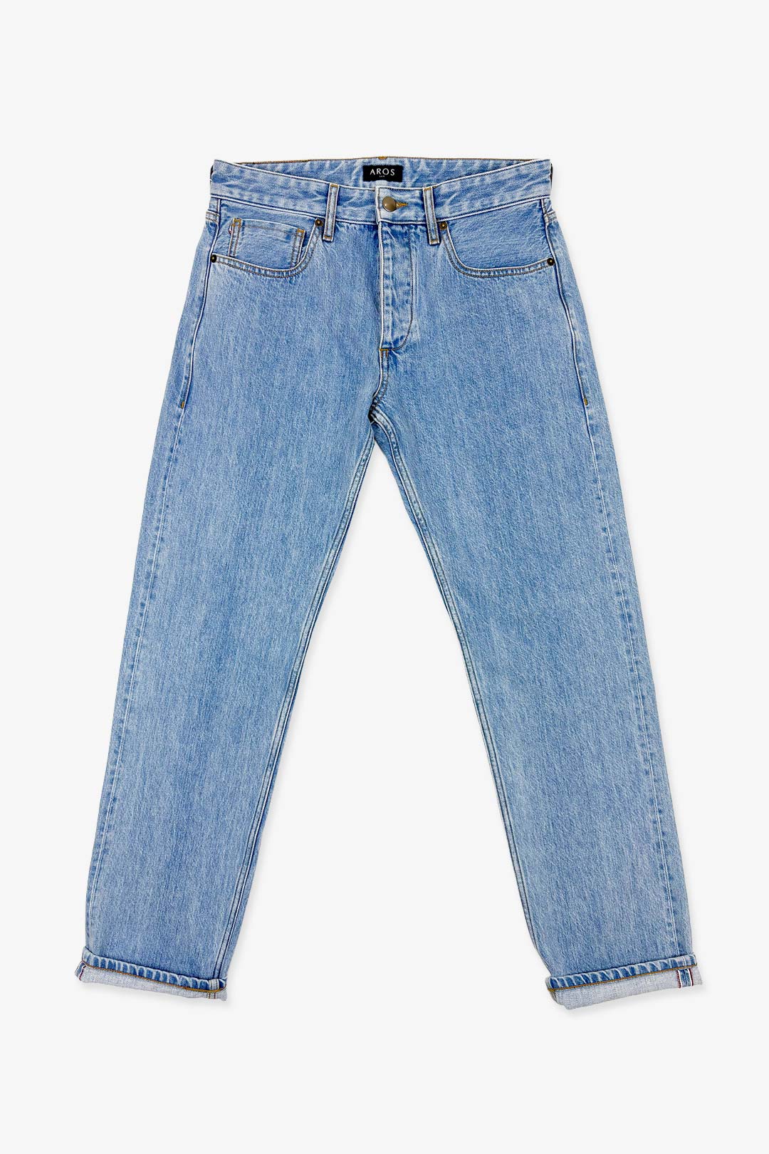 Mid Blue Regular Fit Selvedge Denim Jeans