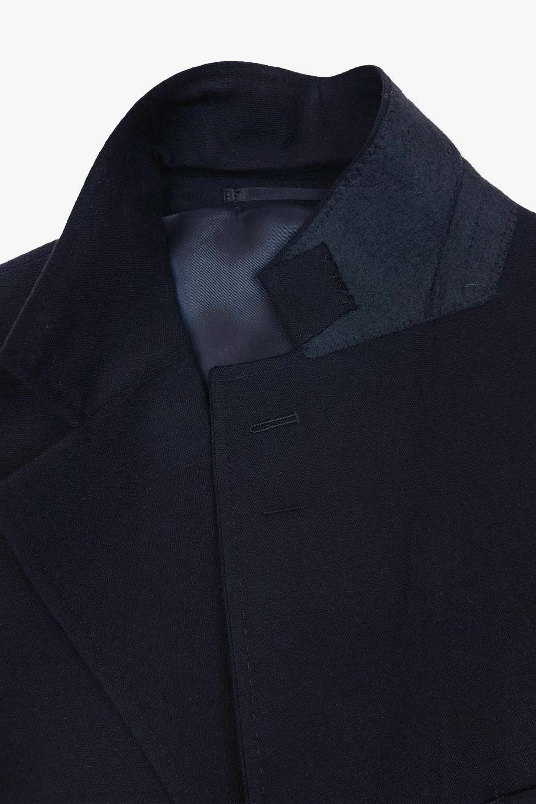 Midnight Blue Cashmere Wool Lyocell Suit Jacket