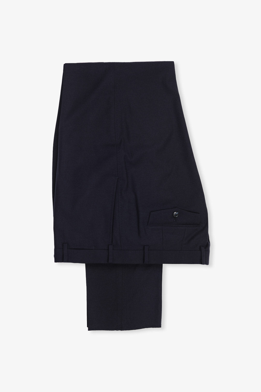 Midnight Blue Cashmere Wool Lyocell Trouser