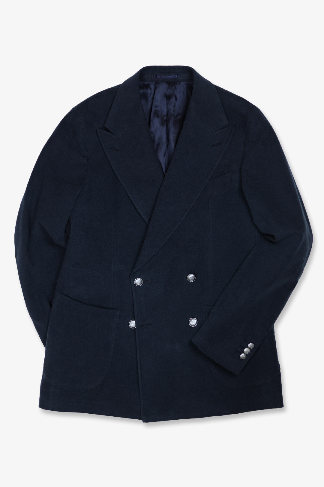 Midnight Blue Cotton Moleskin Club Blazer