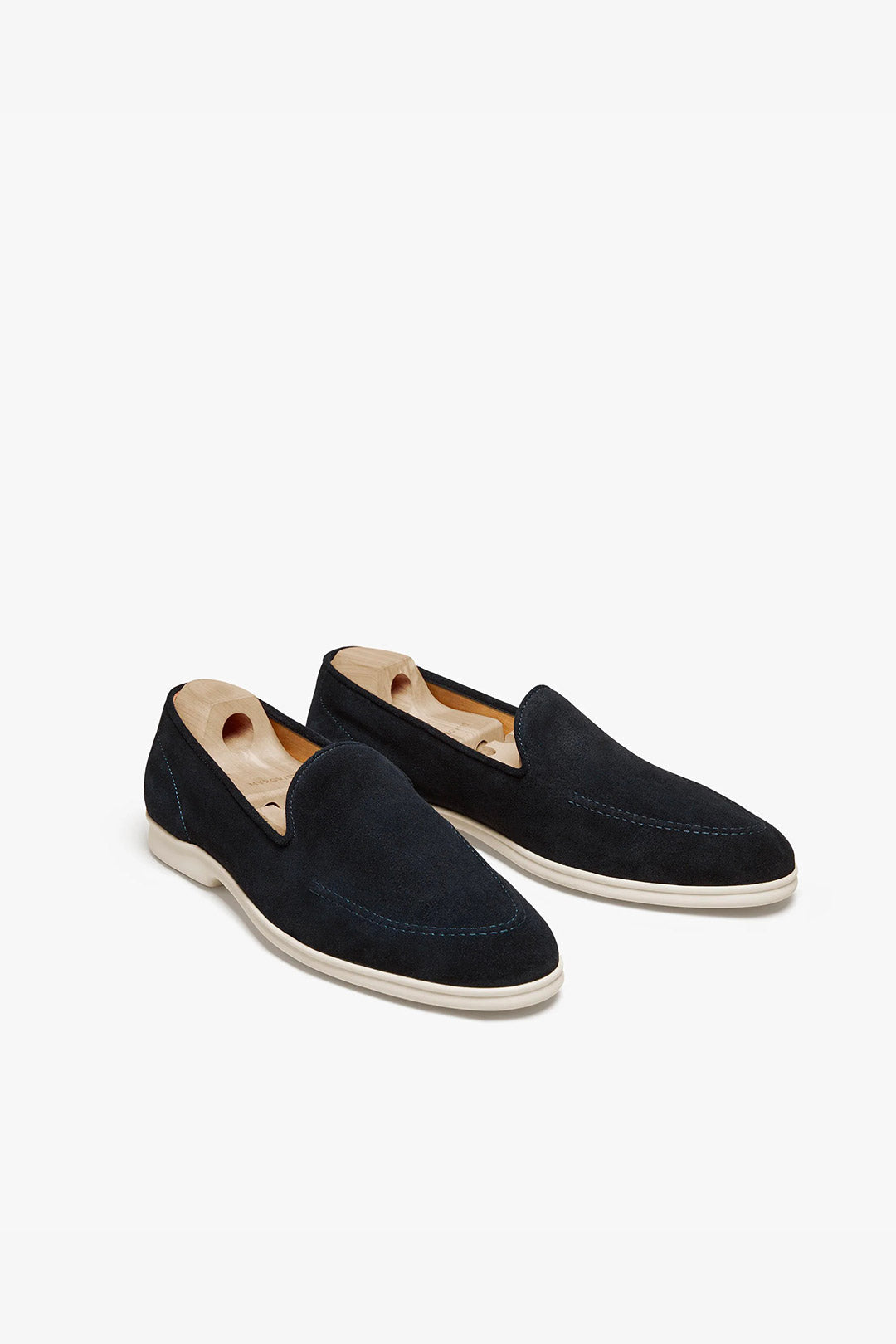 Navy Suede Summer Loafer