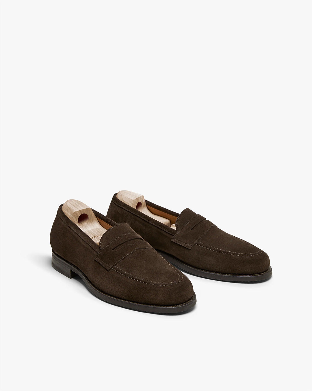 Dark Brown Suede Penny Loafer
