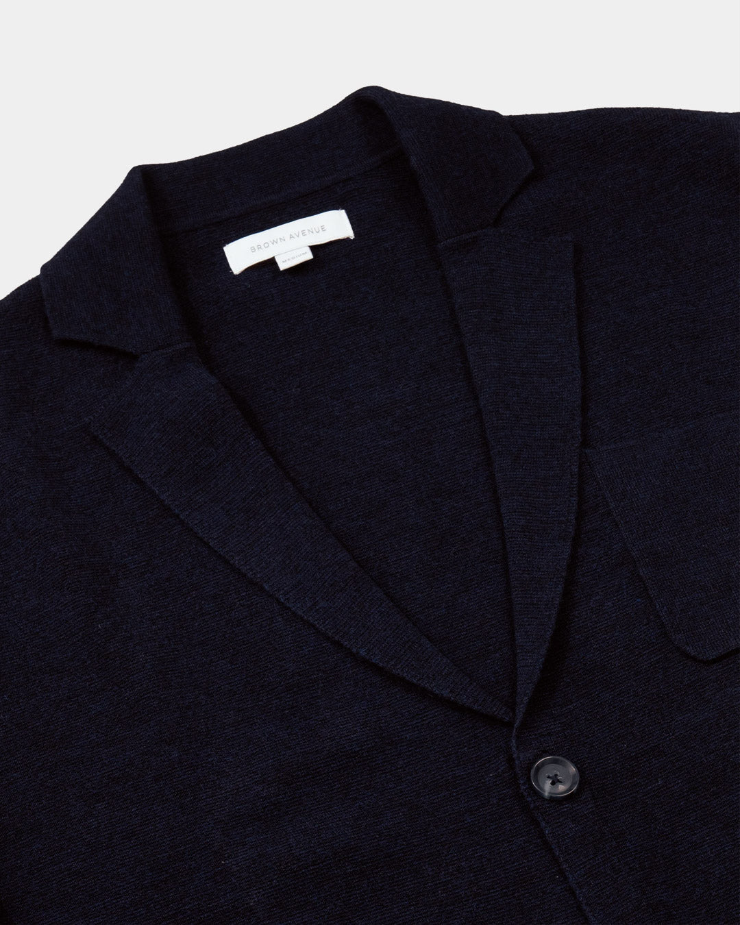 Navy Merino Knitted Riviera Blazer