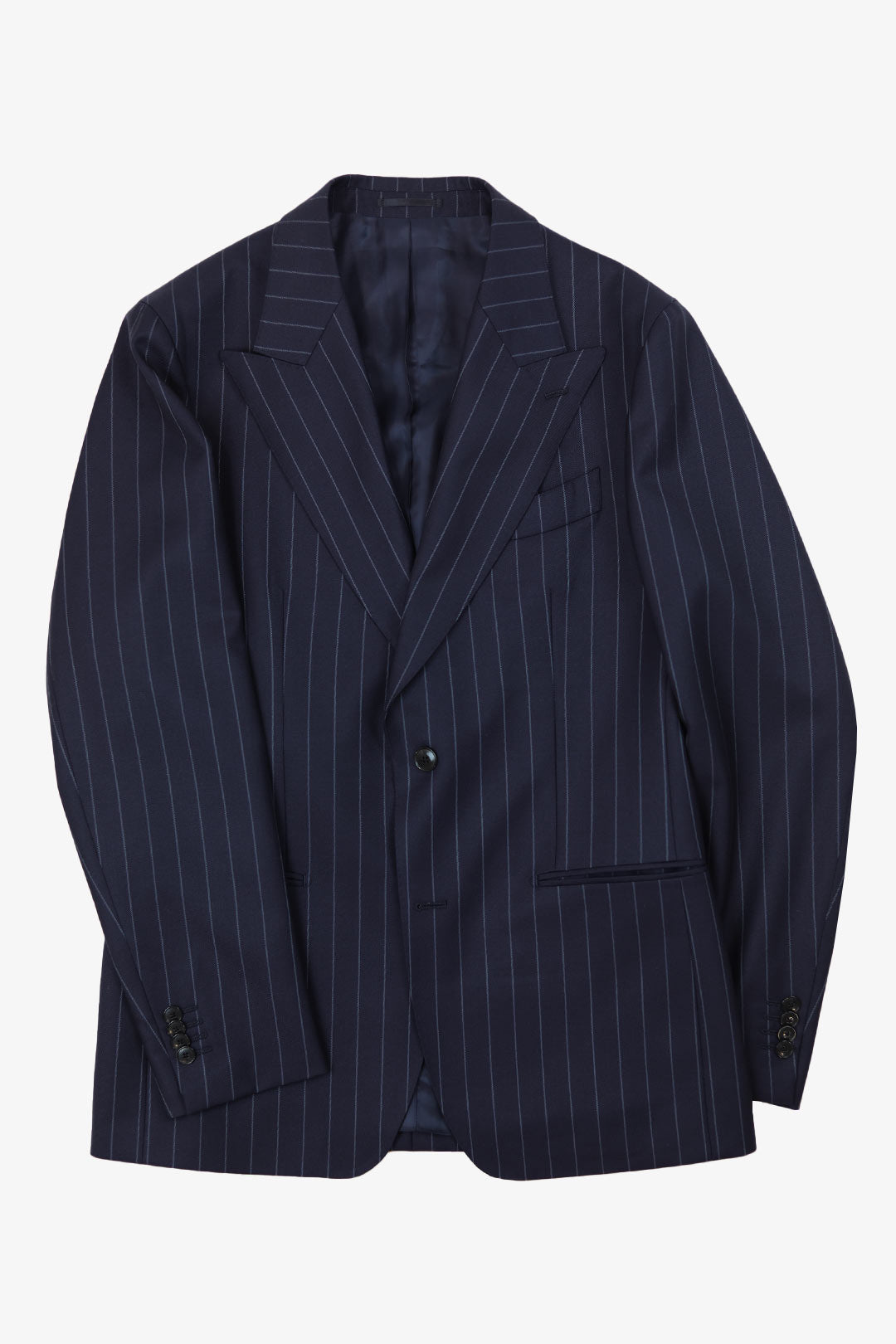 Navy S120 Wool Chalkstripe Suit