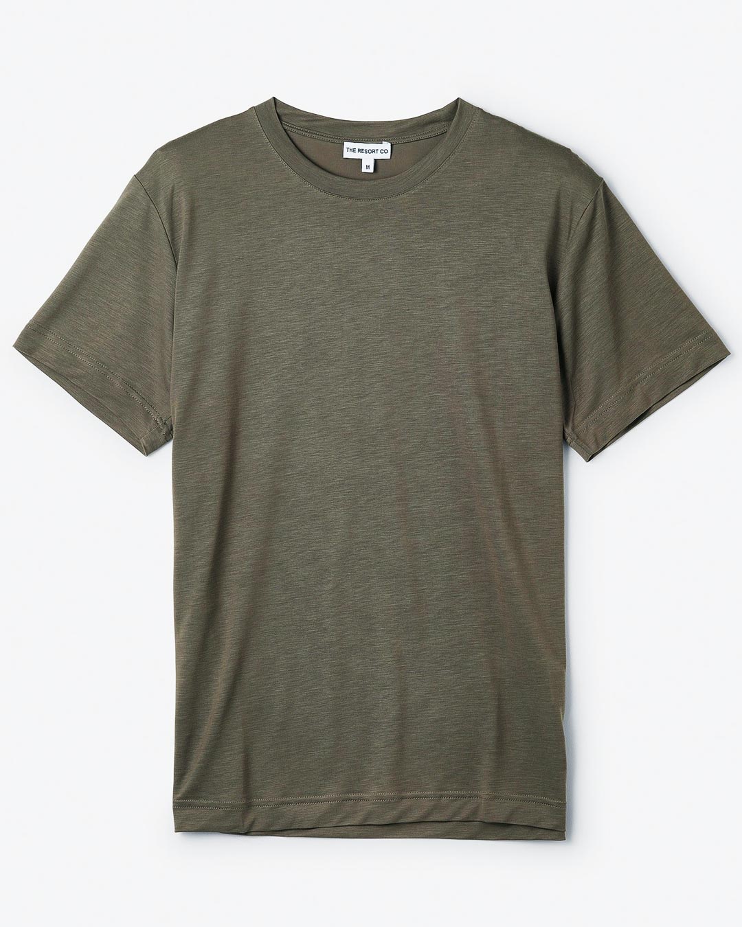 Olive Green Lyocell Soft T-Shirt